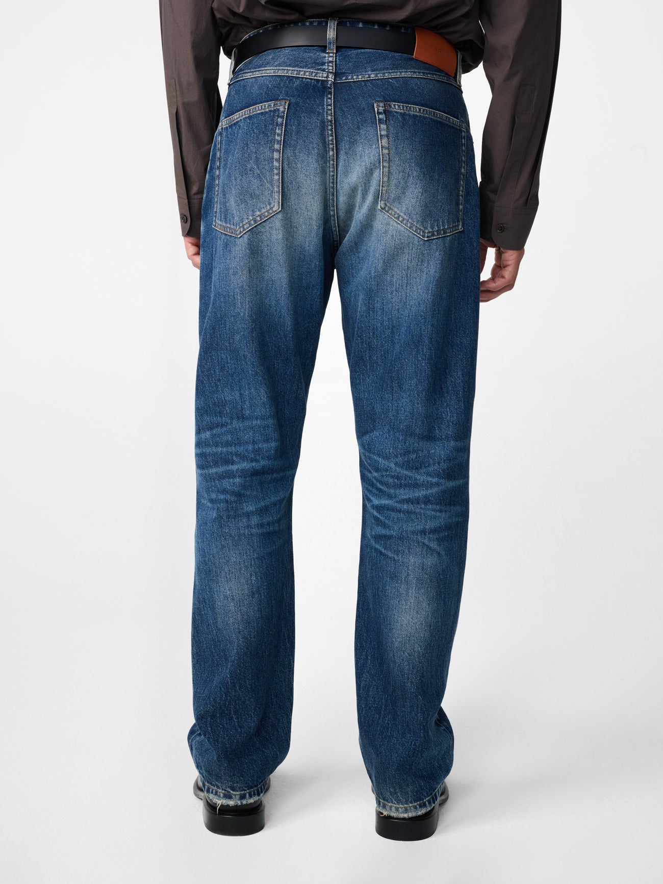 Hyde Straight Leg Denim Pant in Thrashed Indigo Wash