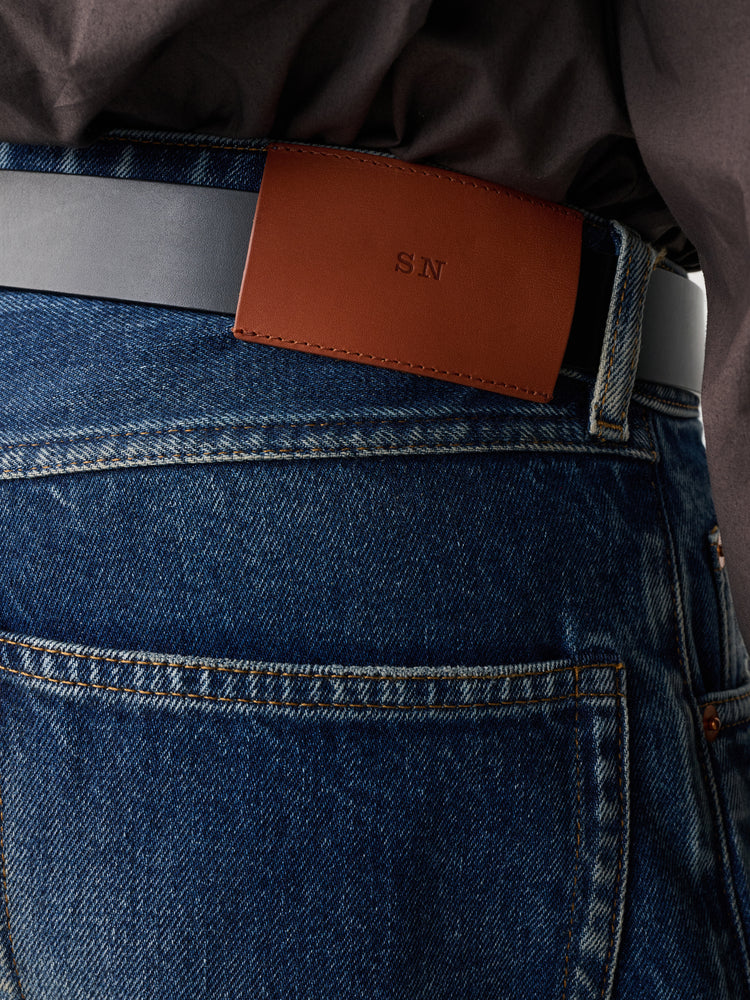 Hyde Straight Leg Denim Pant in Thrashed Indigo Wash