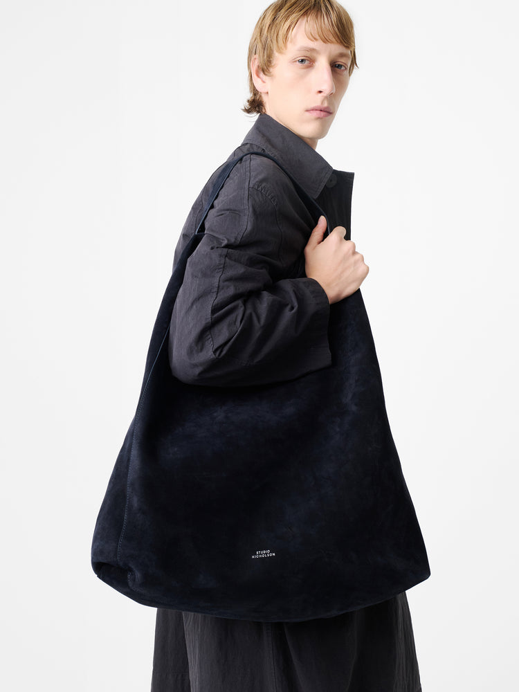 Hobo Type 2 Suede Bag in Darkest Navy