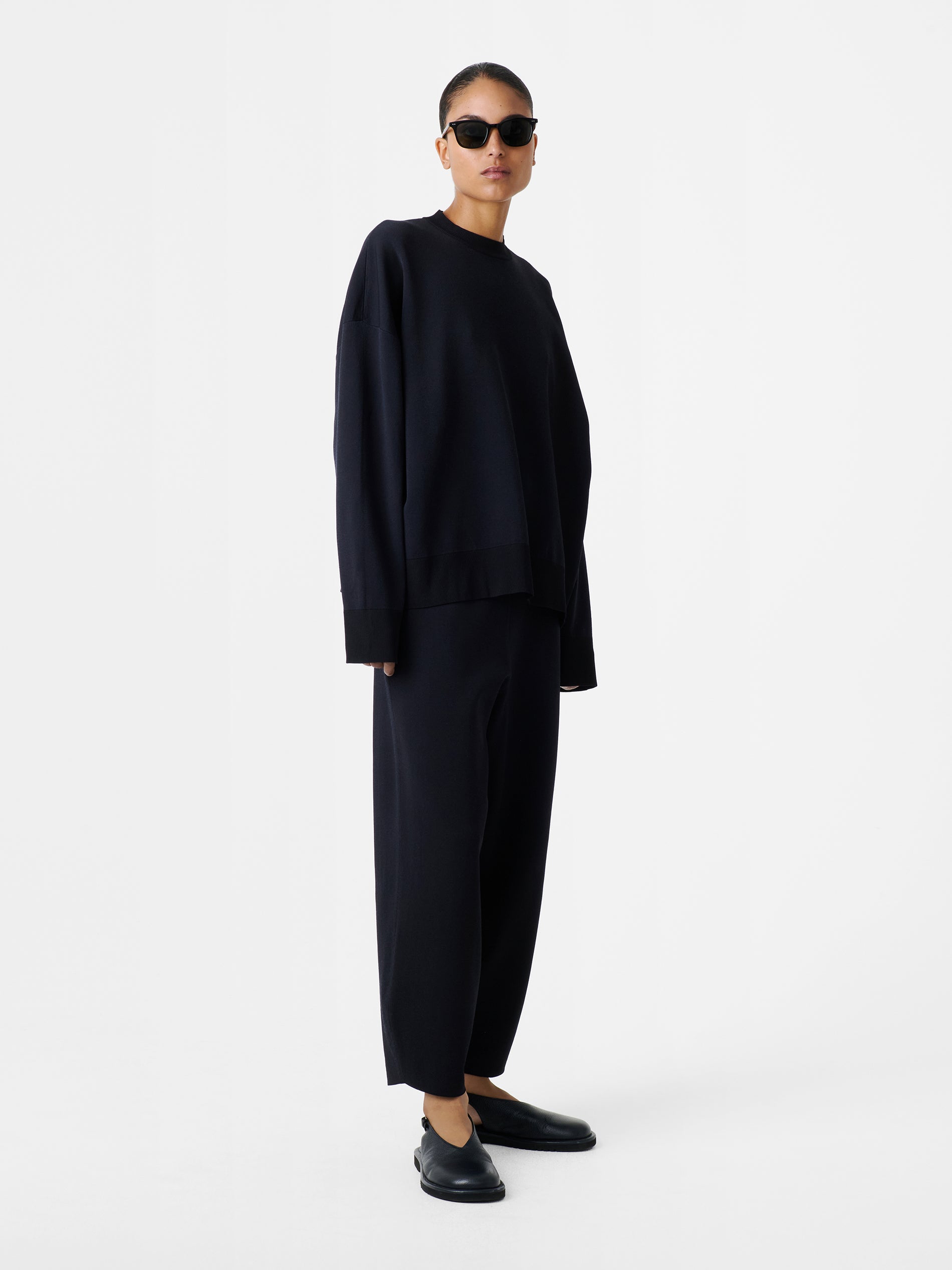 Idro Knit in Darkest Navy - Studio Nicholson