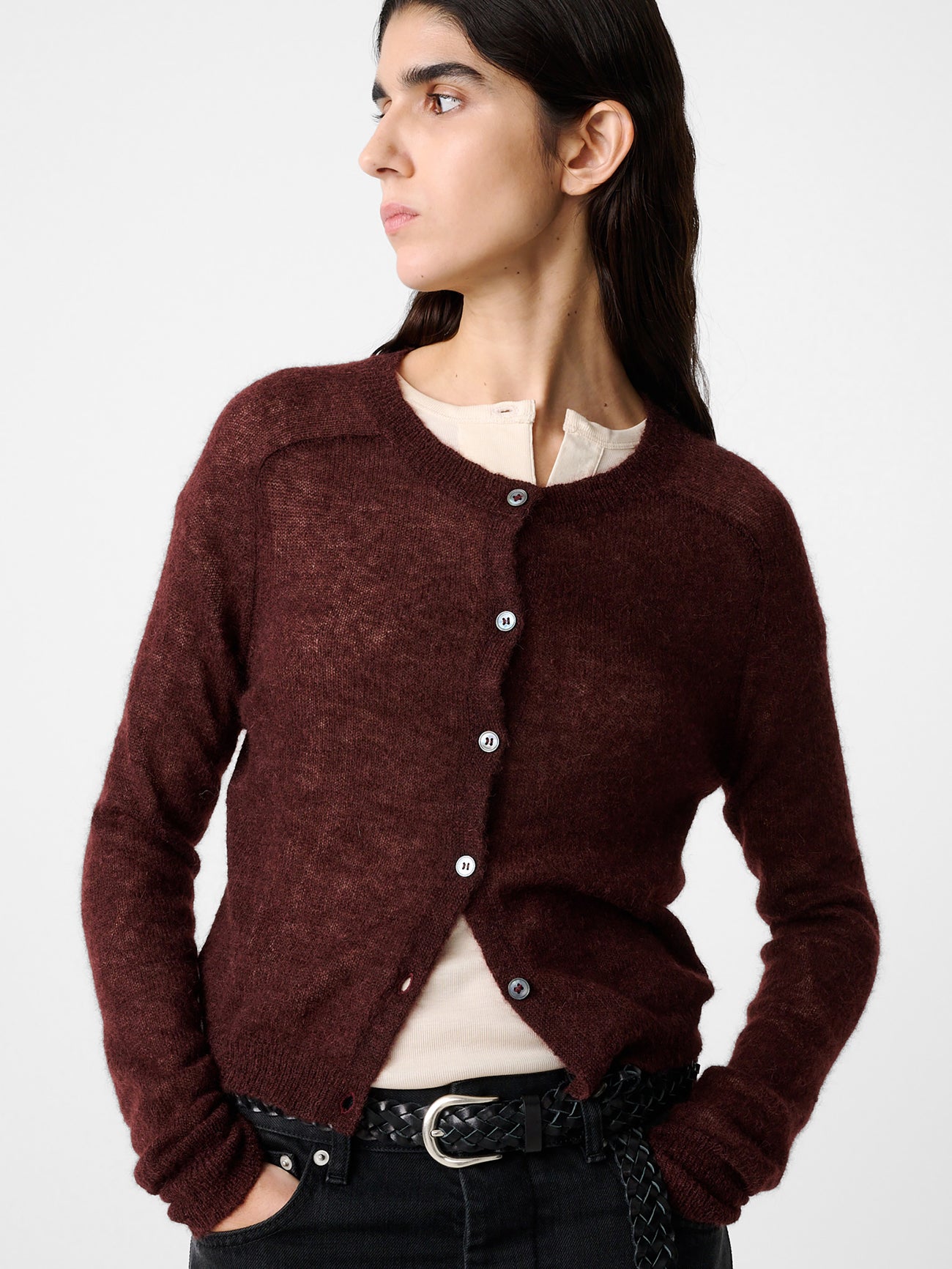 Iska Knit in Mulberry - Studio Nicholson