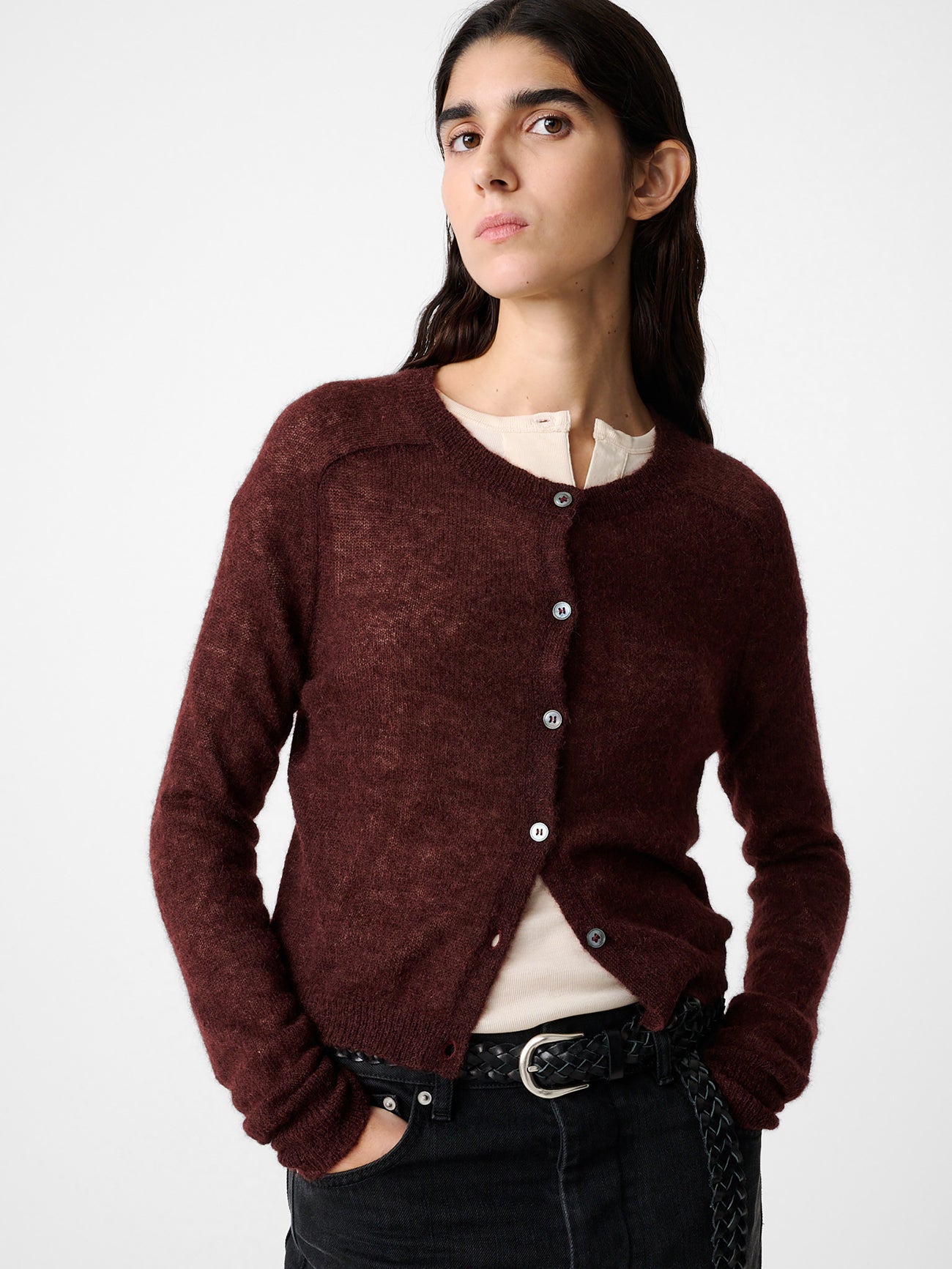 Iska Knit in Mulberry - Studio Nicholson
