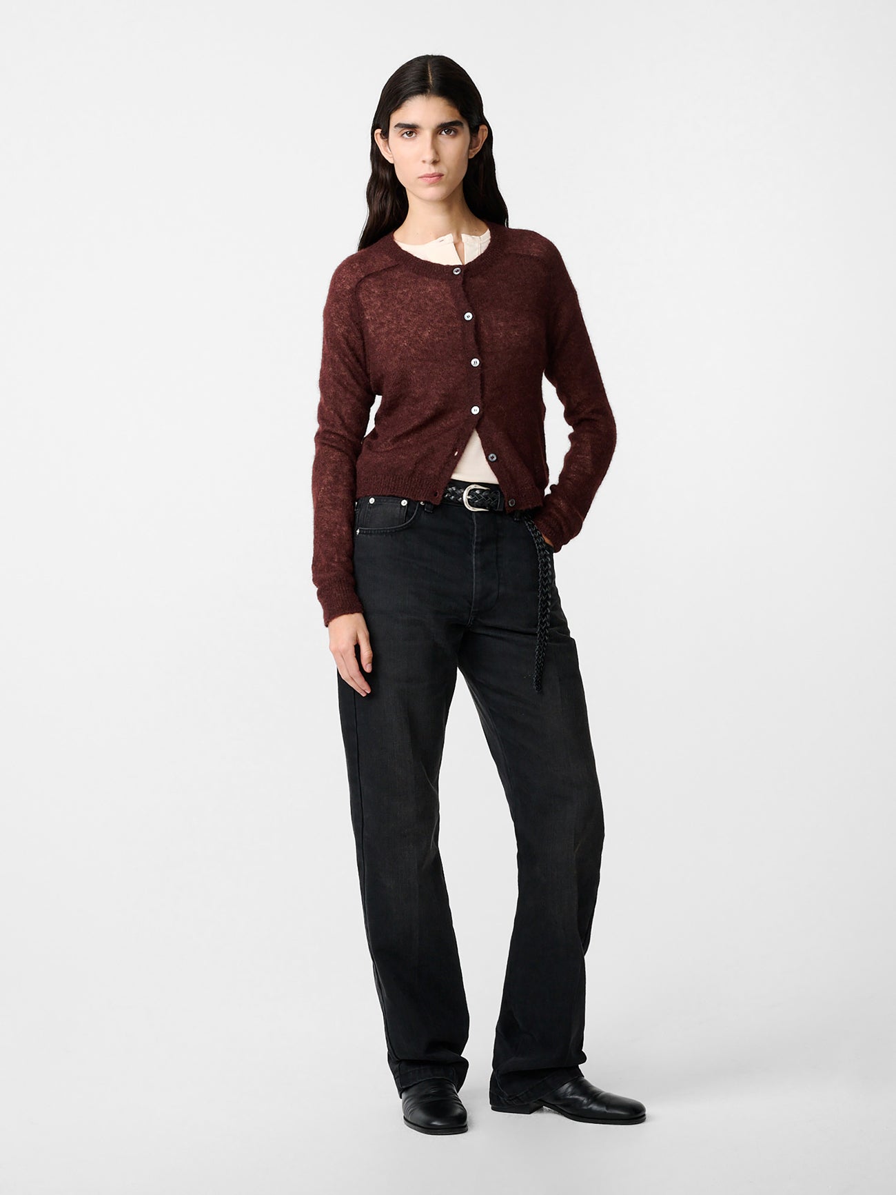 Iska Knit in Mulberry - Studio Nicholson