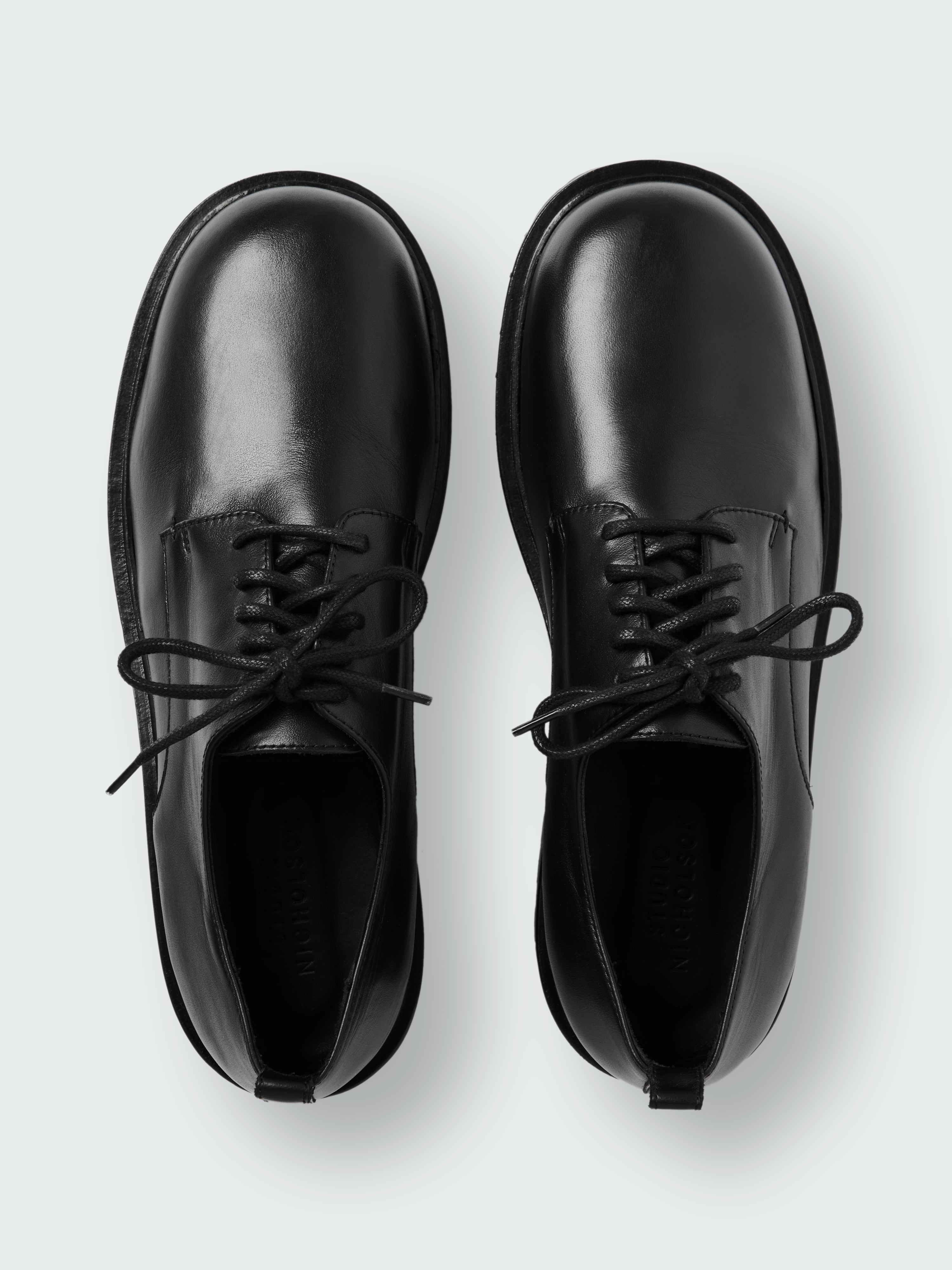 Jackson Shoe in Black | Derby Shoe | Studio Nicholson