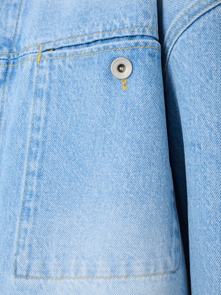 Joris Denim Shirt in Bleached Wash