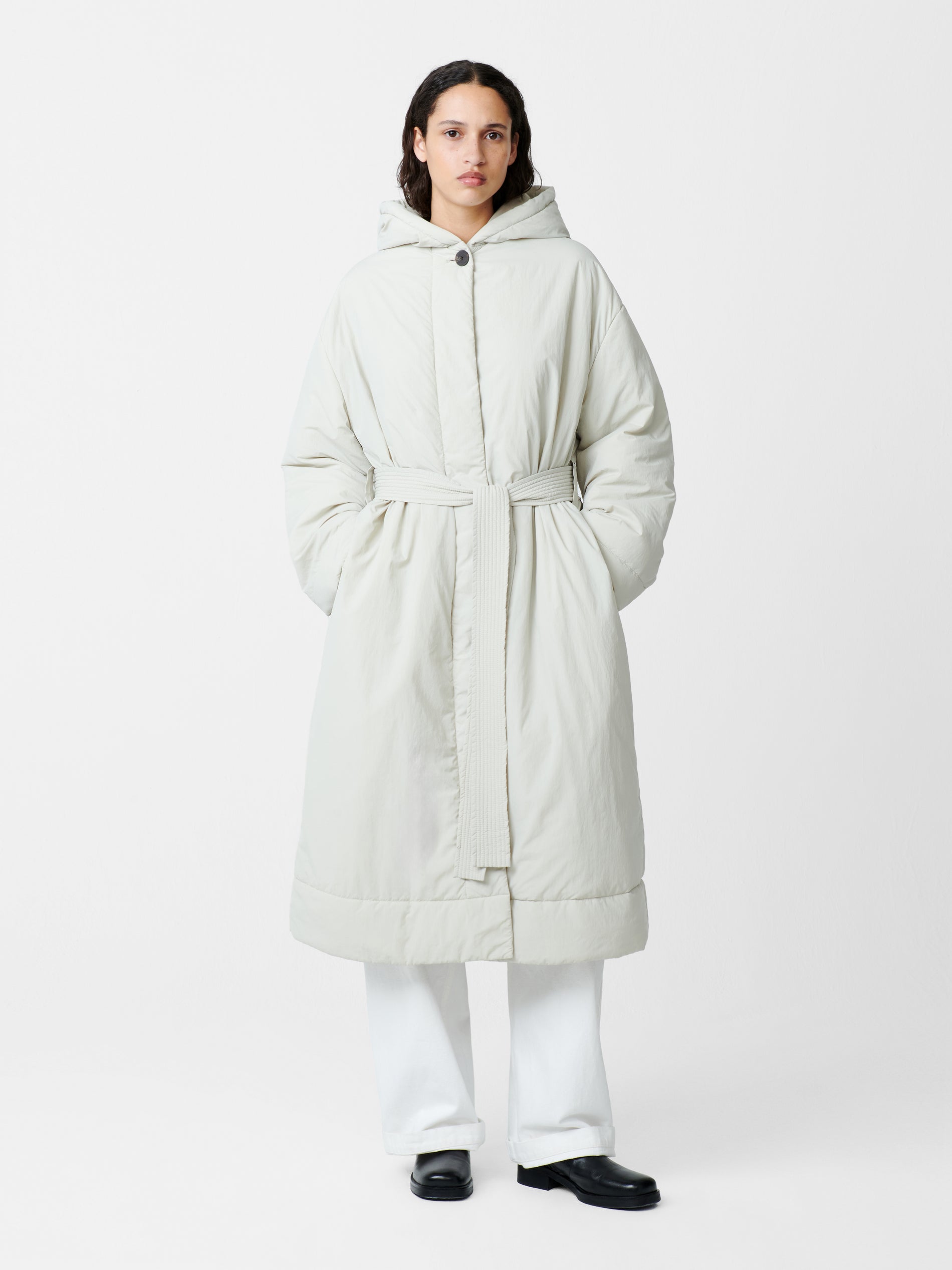 Kariba Ecodown Coat in Dove - Studio Nicholson
