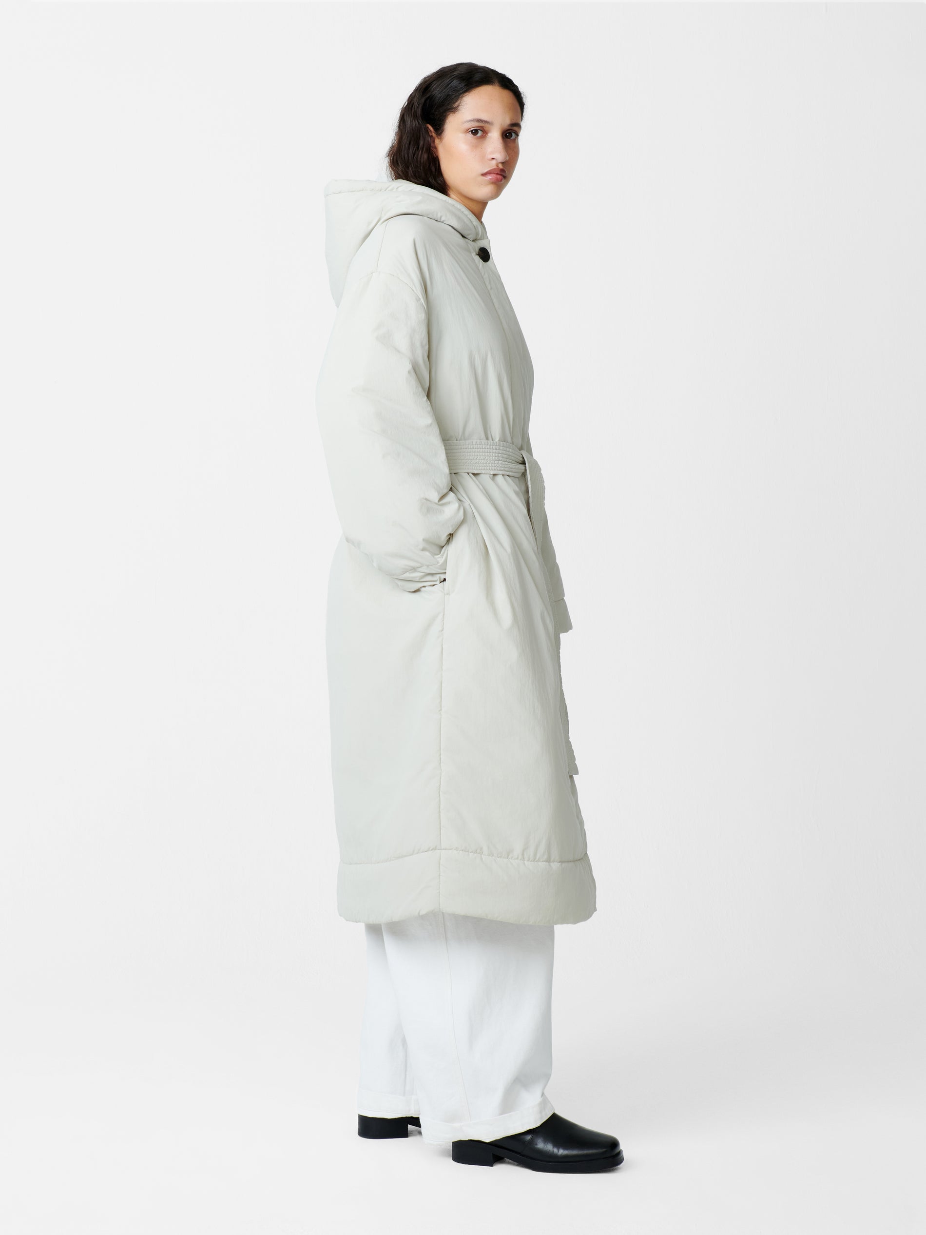 Kariba Ecodown Coat in Dove - Studio Nicholson