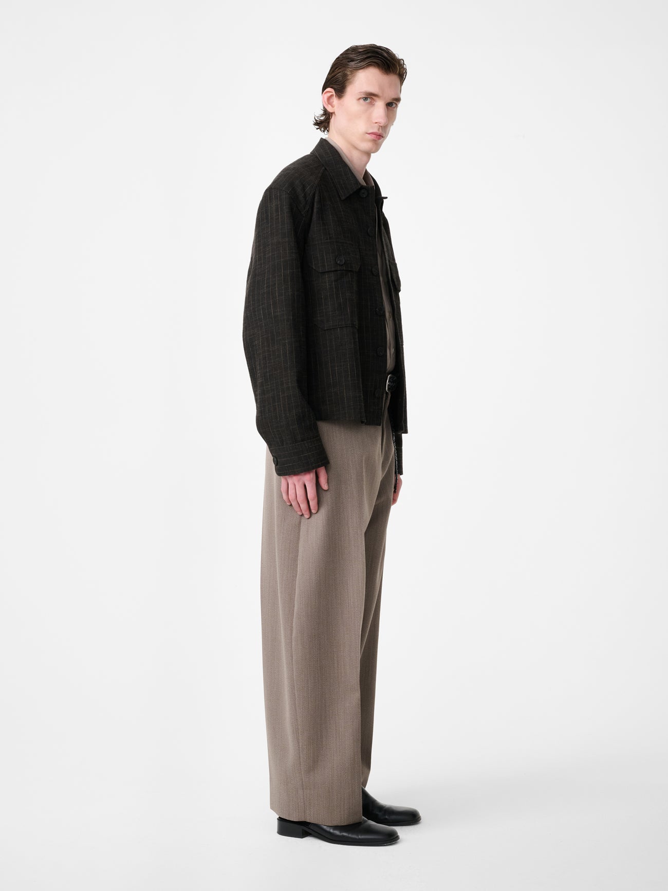Kelver Jacket in Peat Stripe