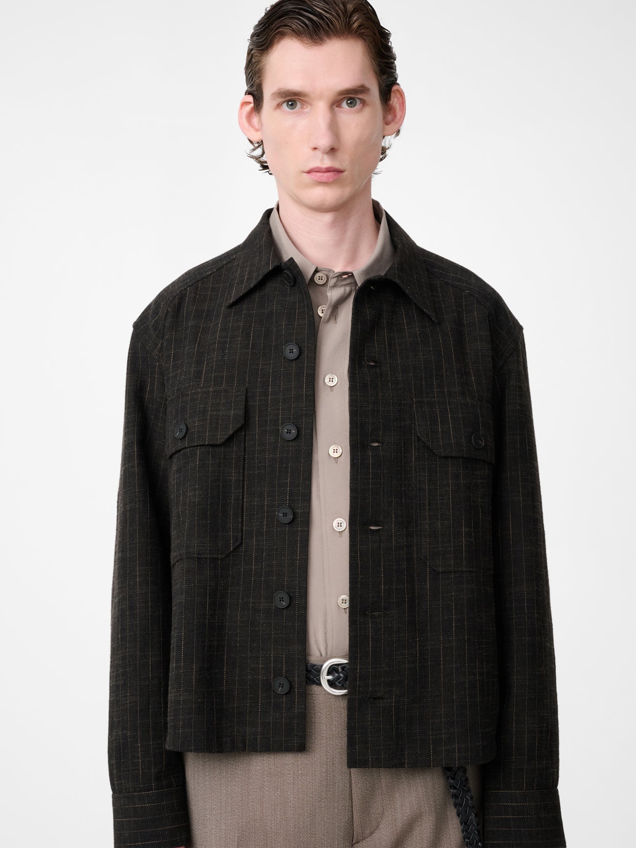 Kelver Jacket in Peat Stripe
