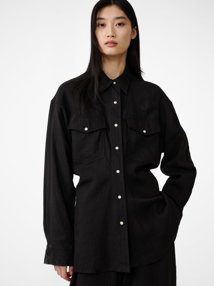 Krauss Shirt in Espresso - Studio Nicholson