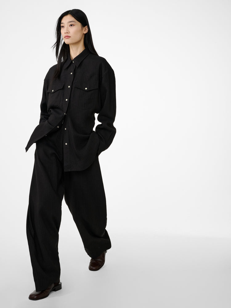 Krauss Shirt in Espresso - Studio Nicholson