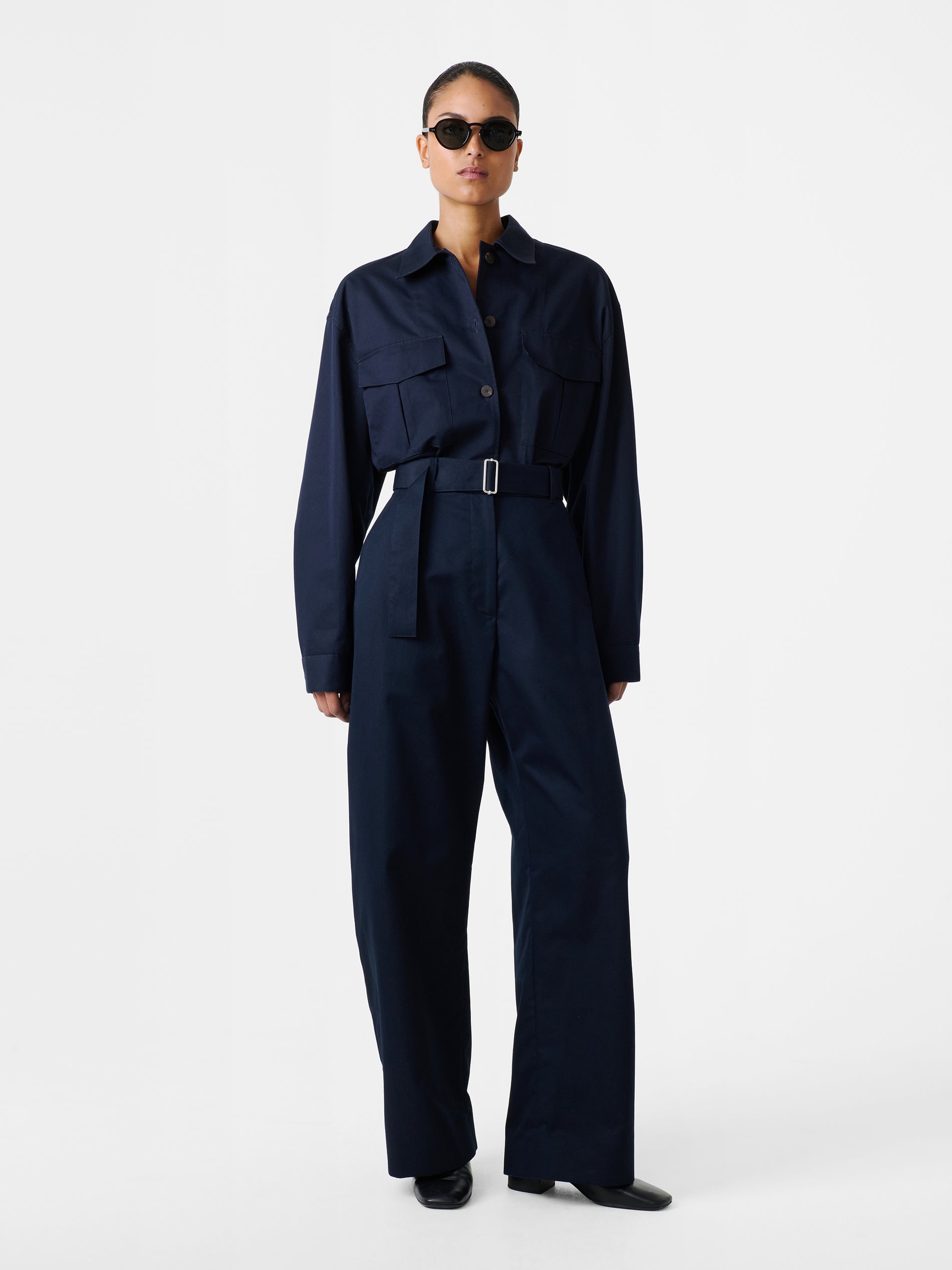 Doring Twill Pant in Darkest Navy - Studio Nicholson