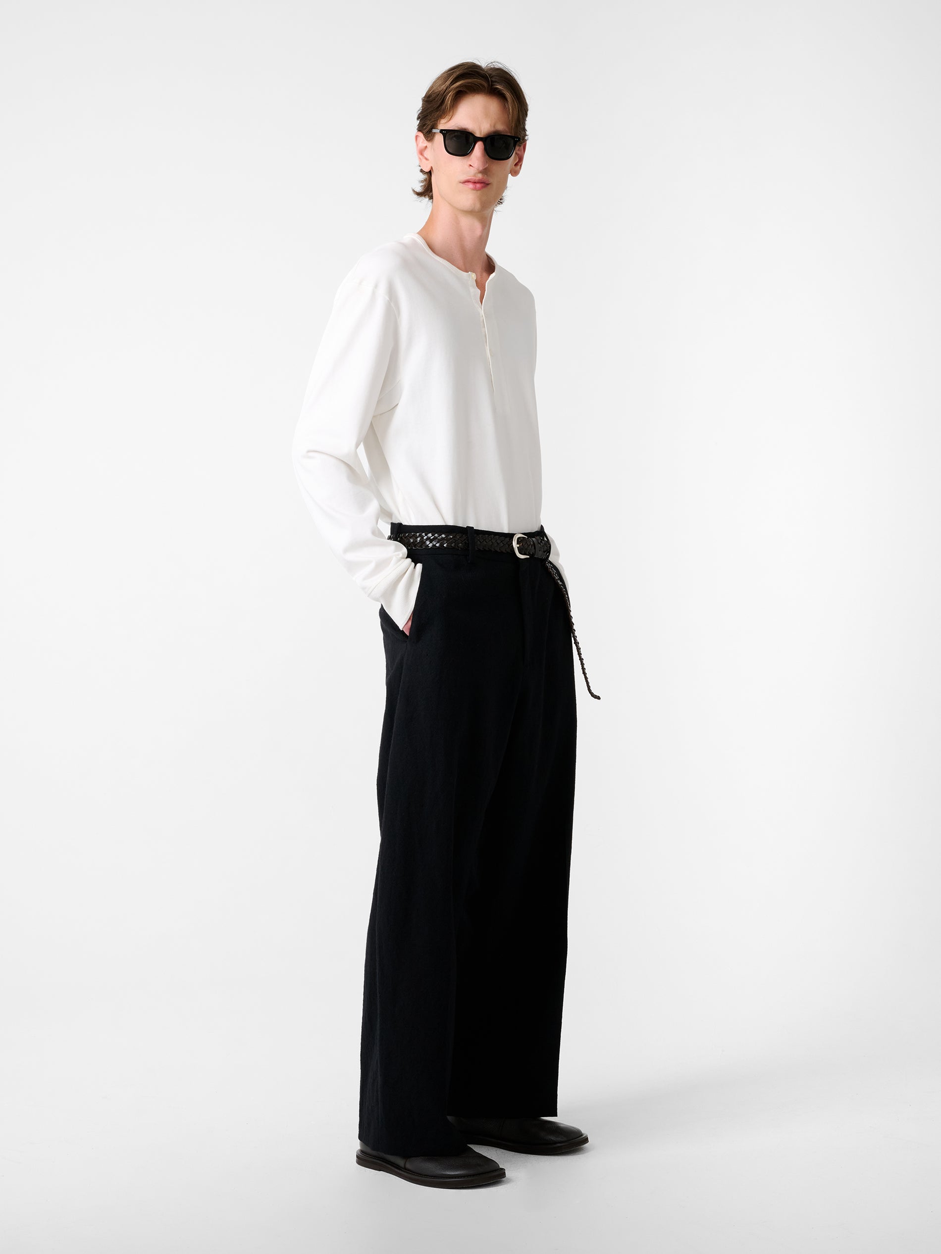 Kuyto Jersey in Parchment - Studio Nicholson