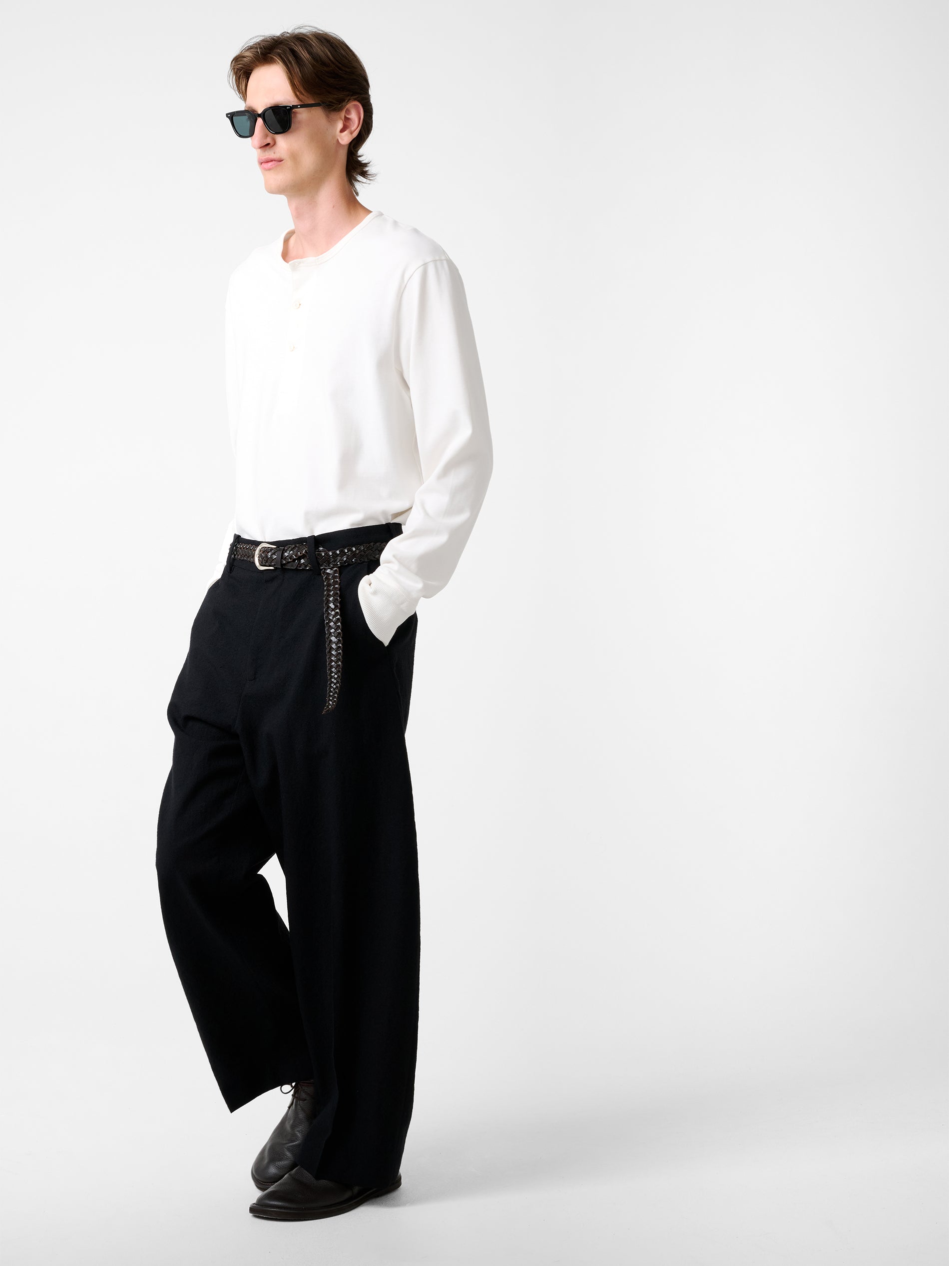 Kuyto Jersey in Parchment - Studio Nicholson