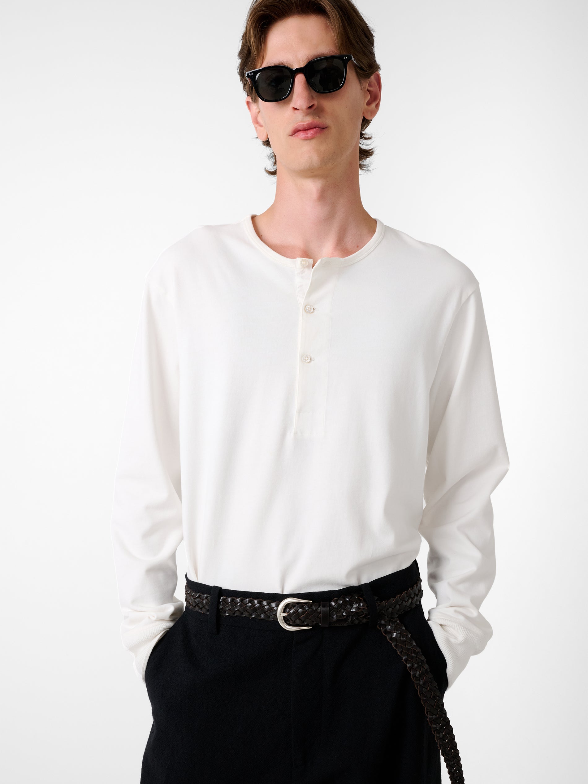 Kuyto Jersey in Parchment - Studio Nicholson