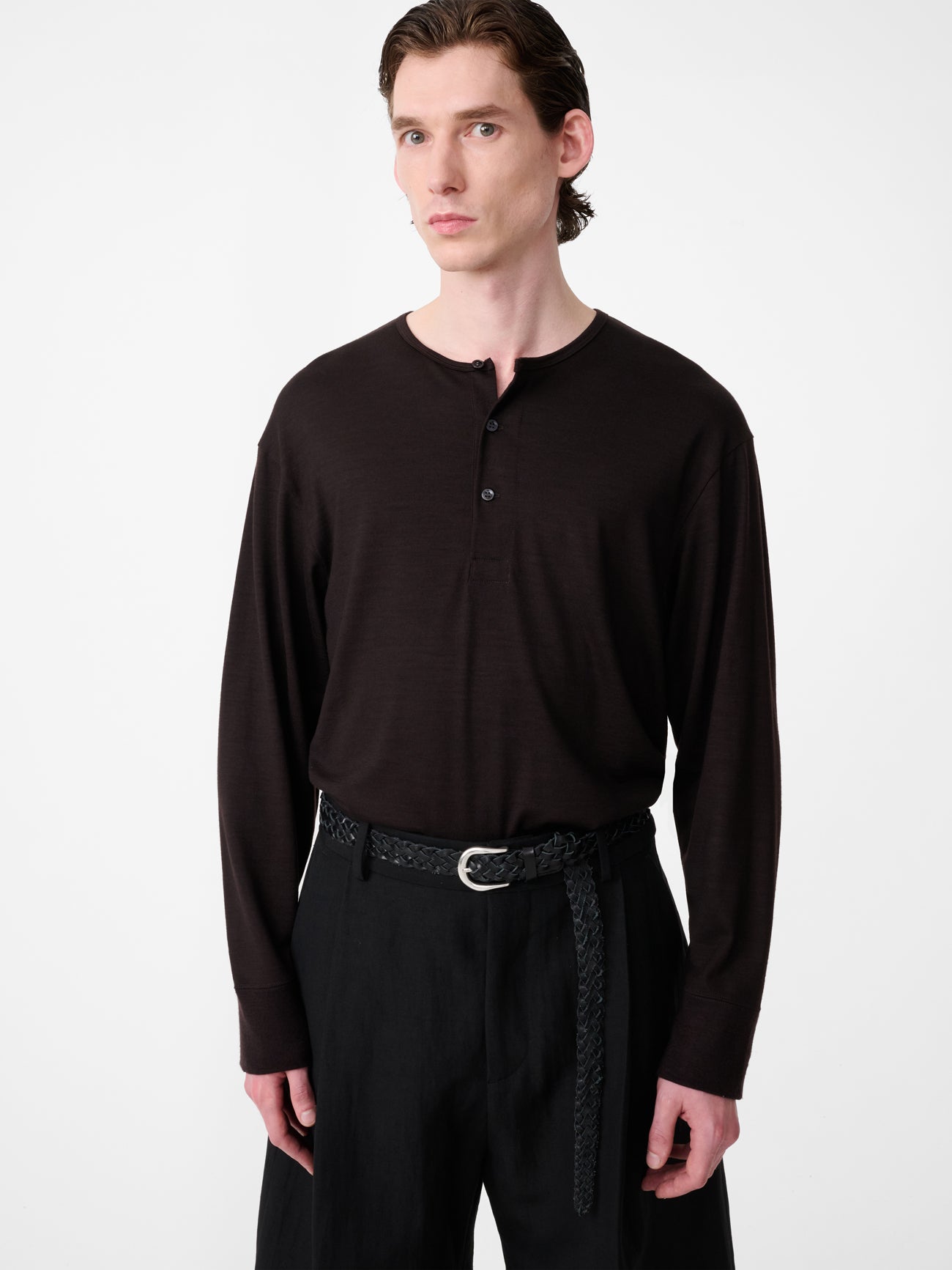 Kuyto Long Sleeve Jersey in Black Grape