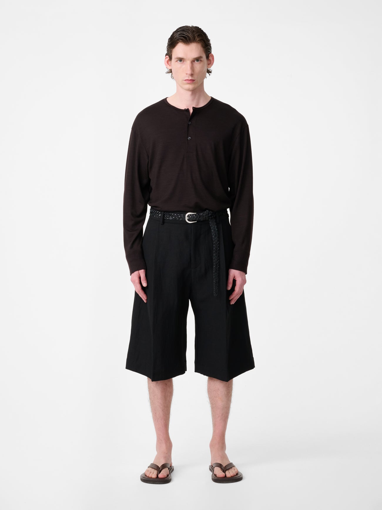 Kuyto Long Sleeve Jersey in Black Grape