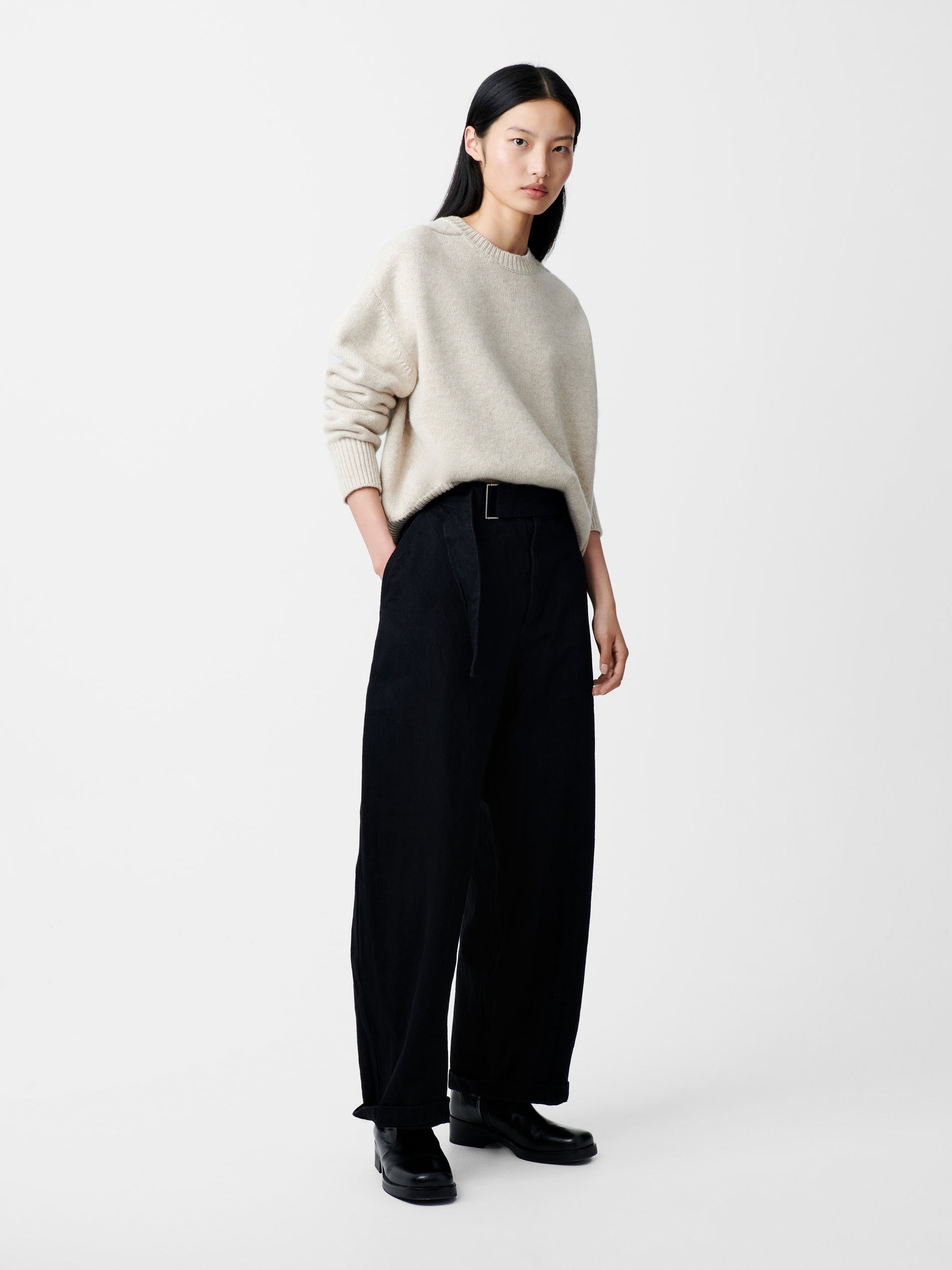 Lago Knit in Linen - Studio Nicholson