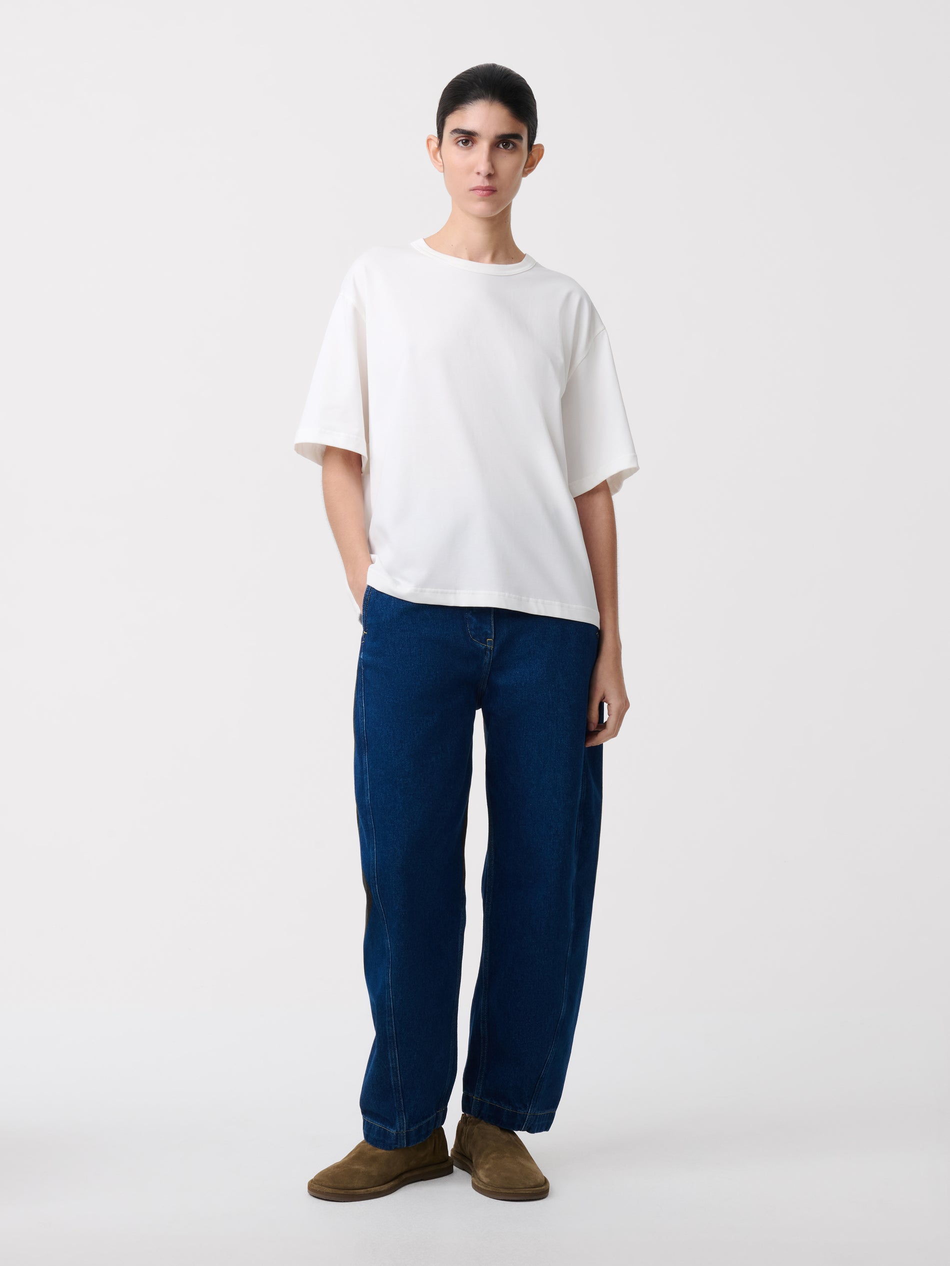 Lee T-Shirt in Optic White - Studio Nicholson