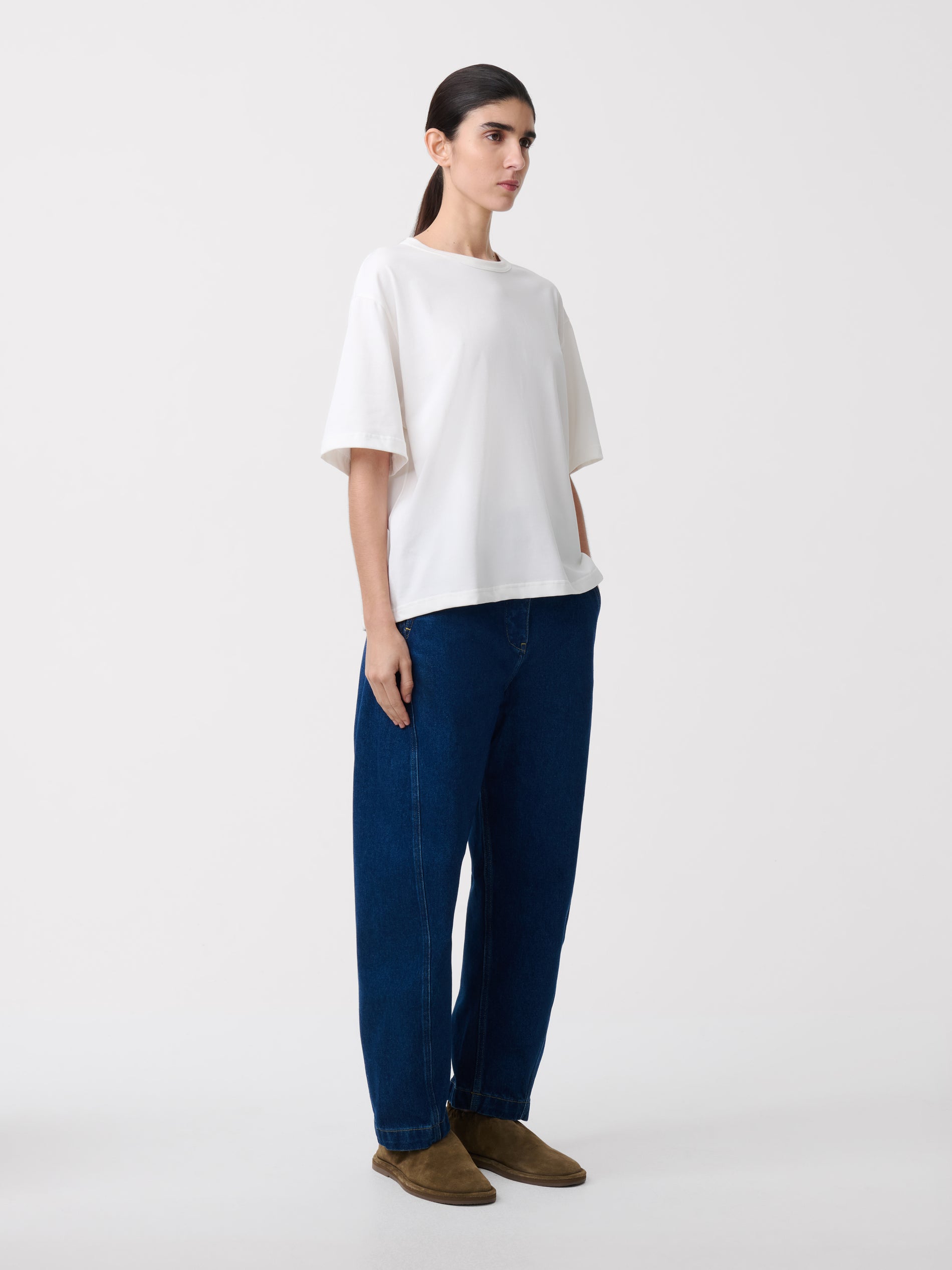 Lee T-Shirt in Optic White - Studio Nicholson