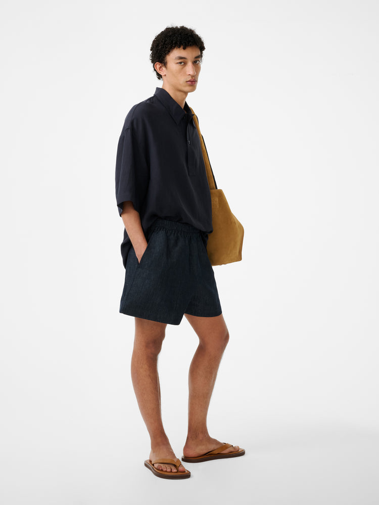 Lemmer Shirt in Darkest Navy - Studio Nicholson