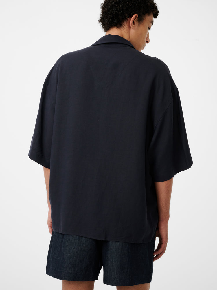 Lemmer Shirt in Darkest Navy - Studio Nicholson
