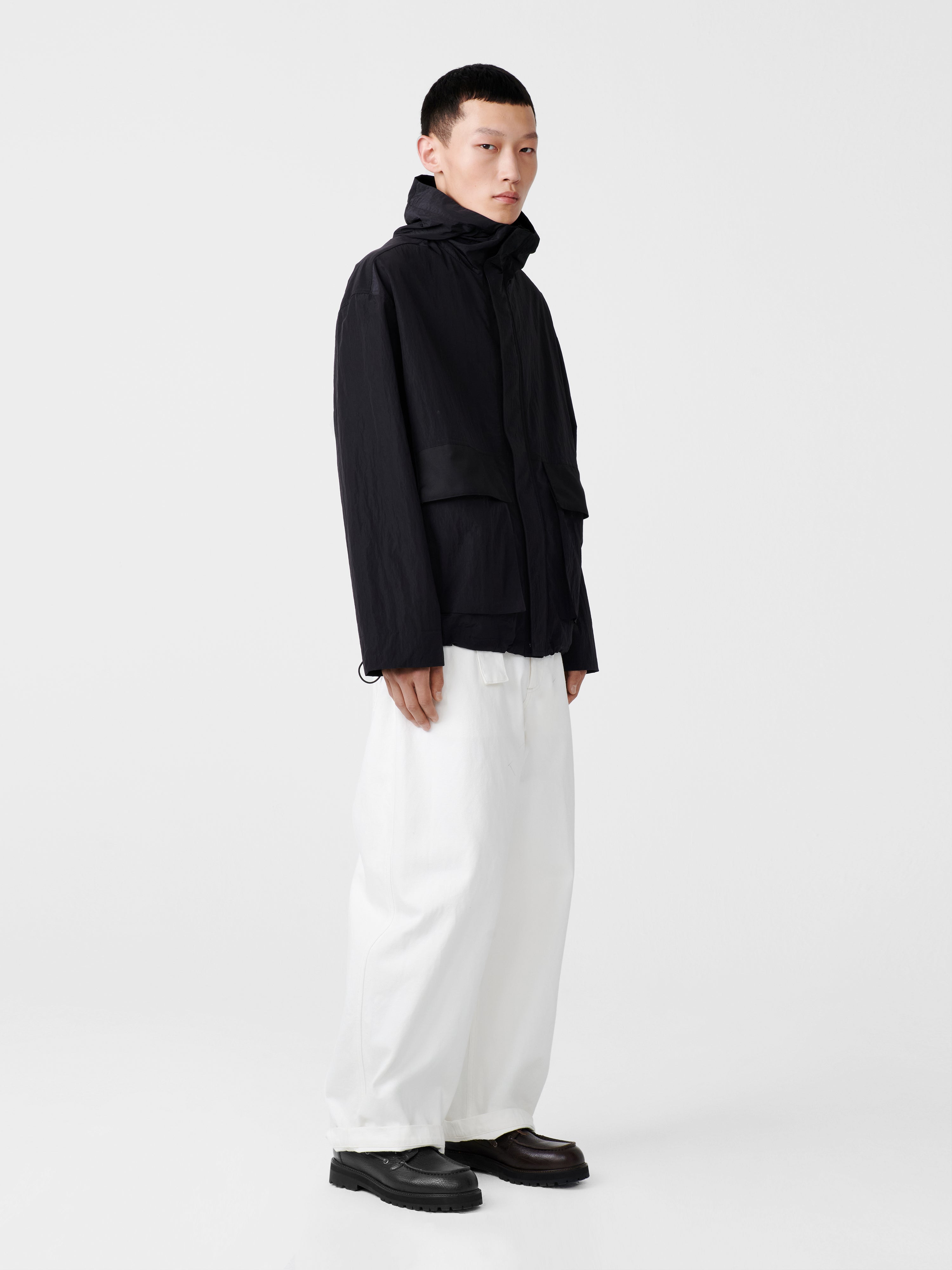 STUDIO NICHOLSON/スタジオ ニコルソン/アノラック Studio Nicholson Godwin Hooded Anorak - Darkest Navy