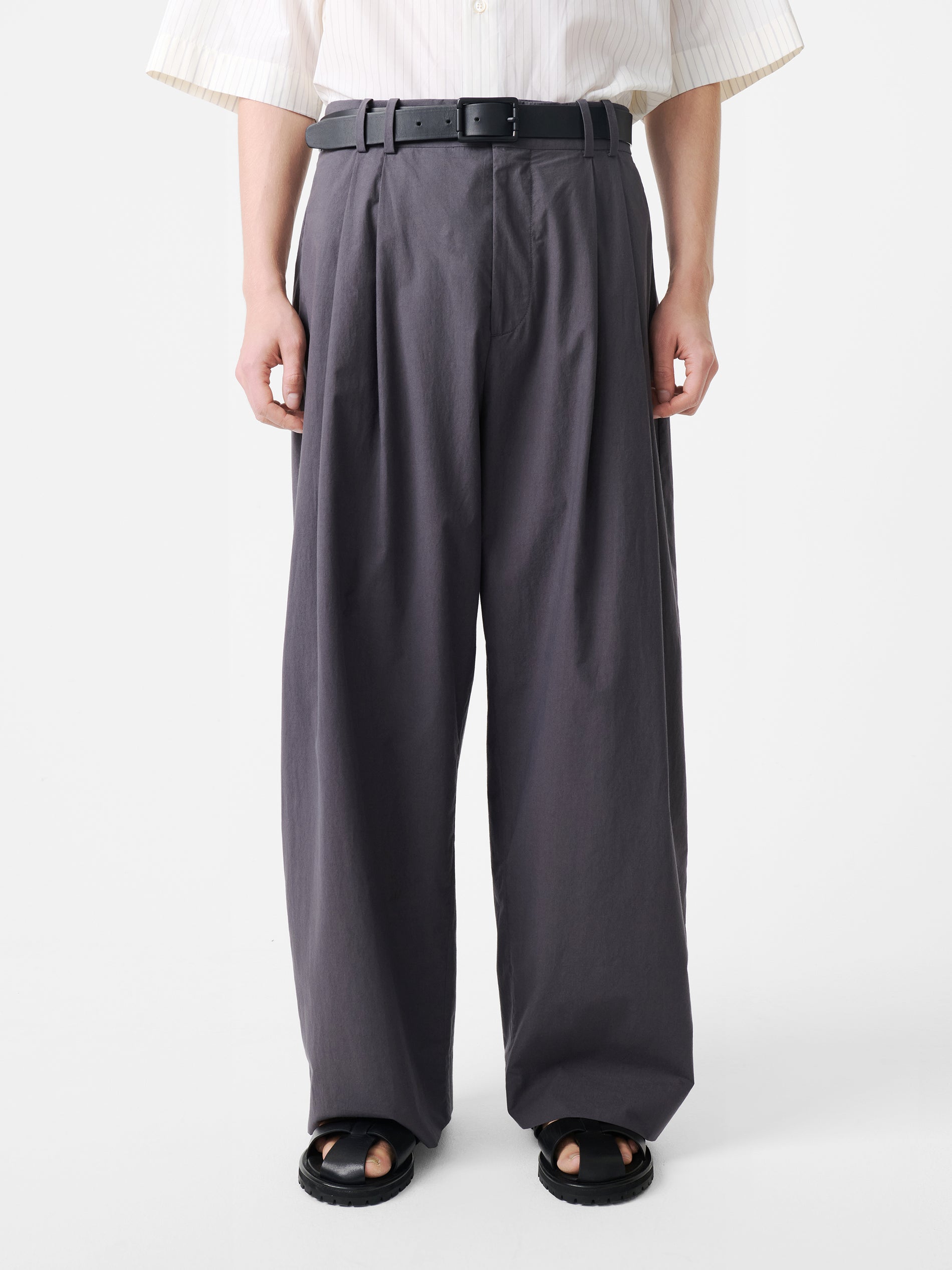 Line Pant in Thunder - Studio Nicholson