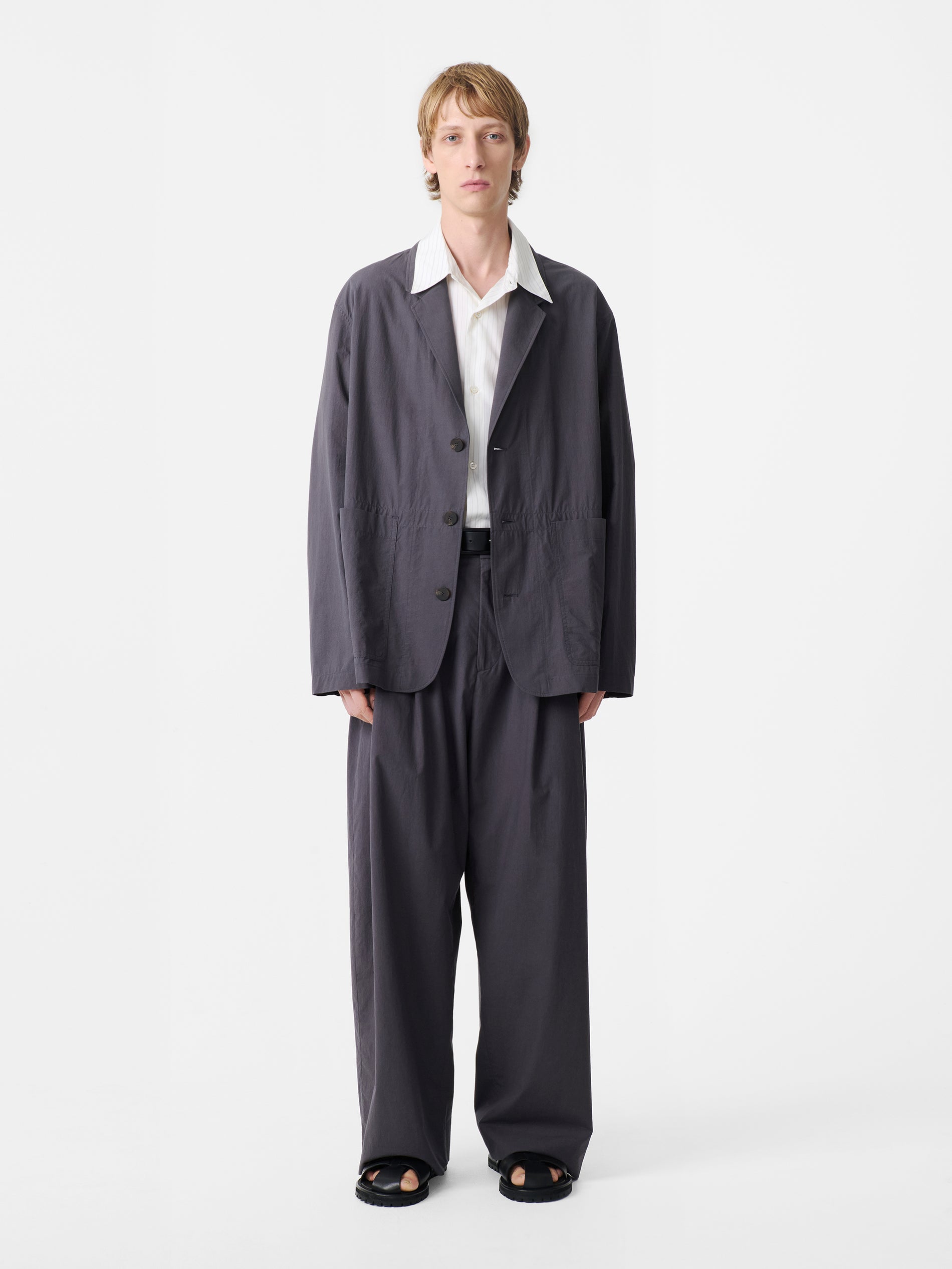 Line Pant in Thunder - Studio Nicholson