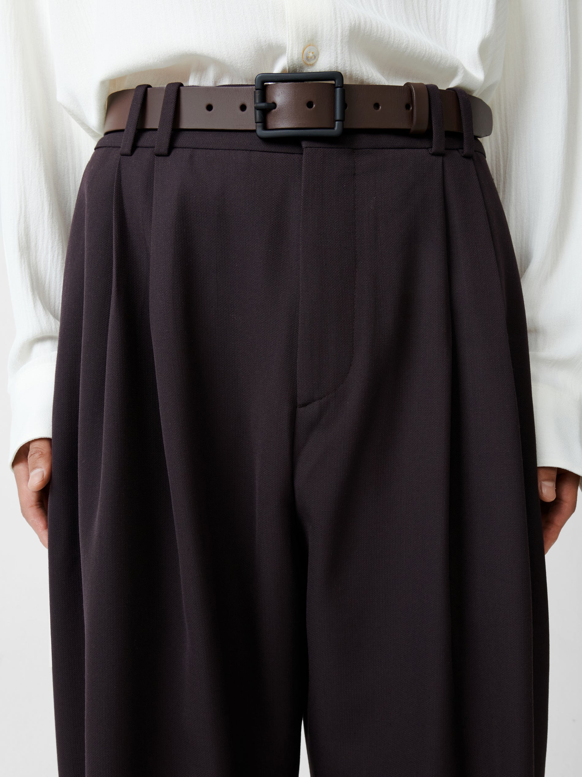 Line Tailored Pant in Espresso Brown