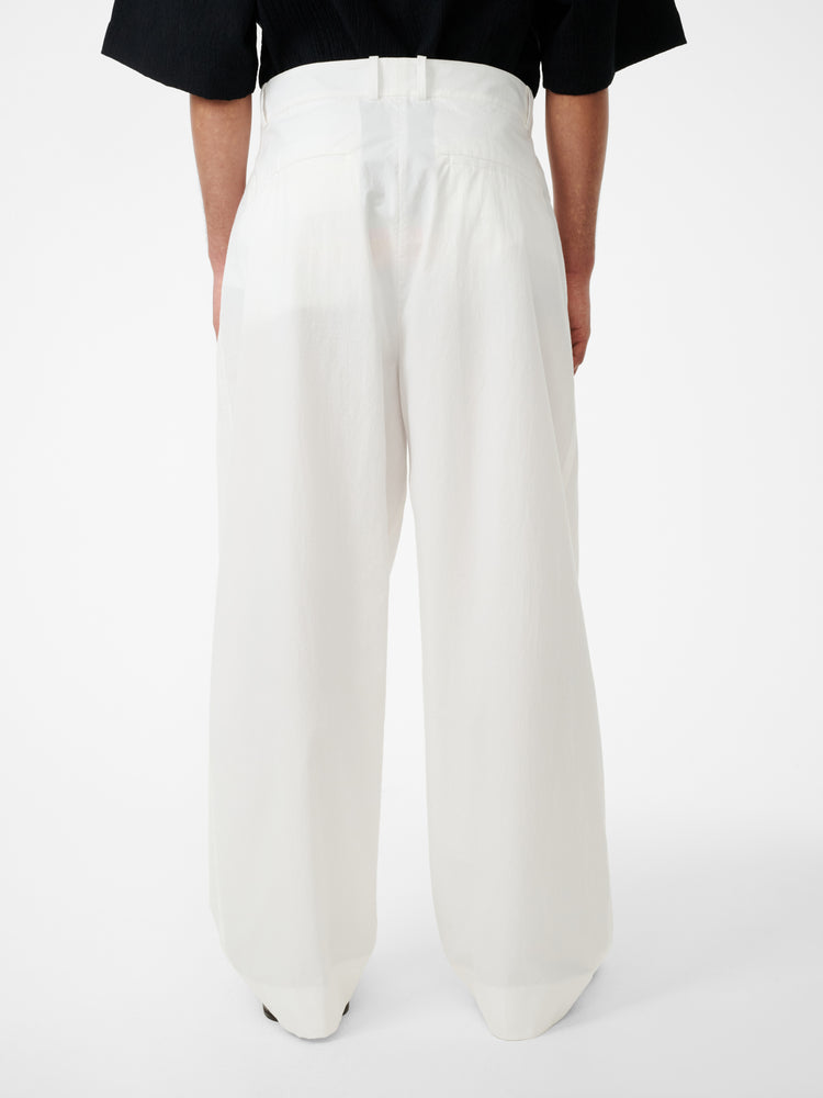 Line Pant in Optic White - Studio Nicholson