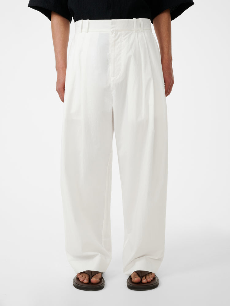 Line Pant in Optic White - Studio Nicholson