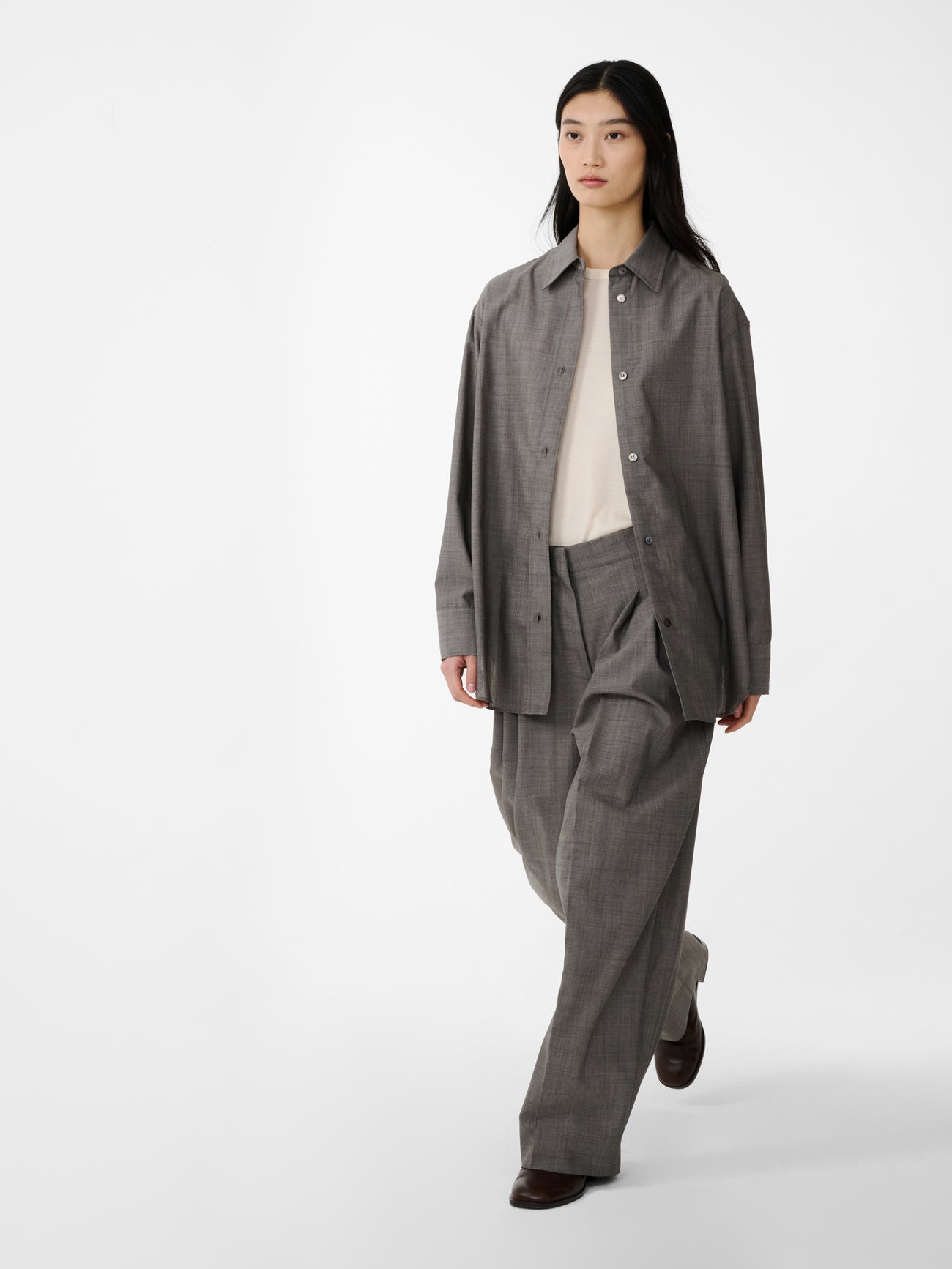 Lira Pant in Warm Grey - Studio Nicholson