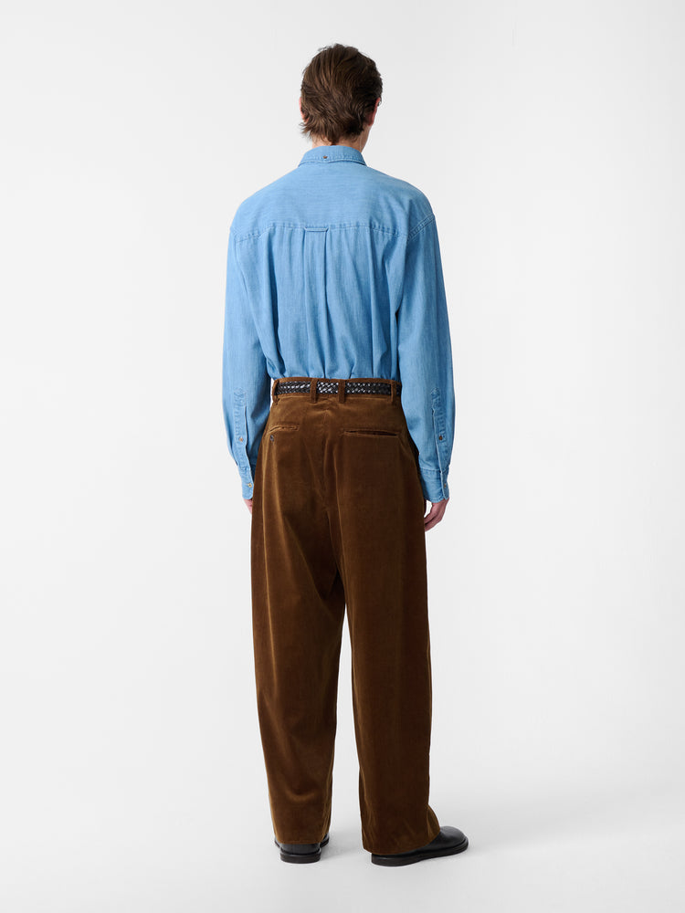 SN X BEAMS PLUS Lisa Denim Shirt in Faded Wash