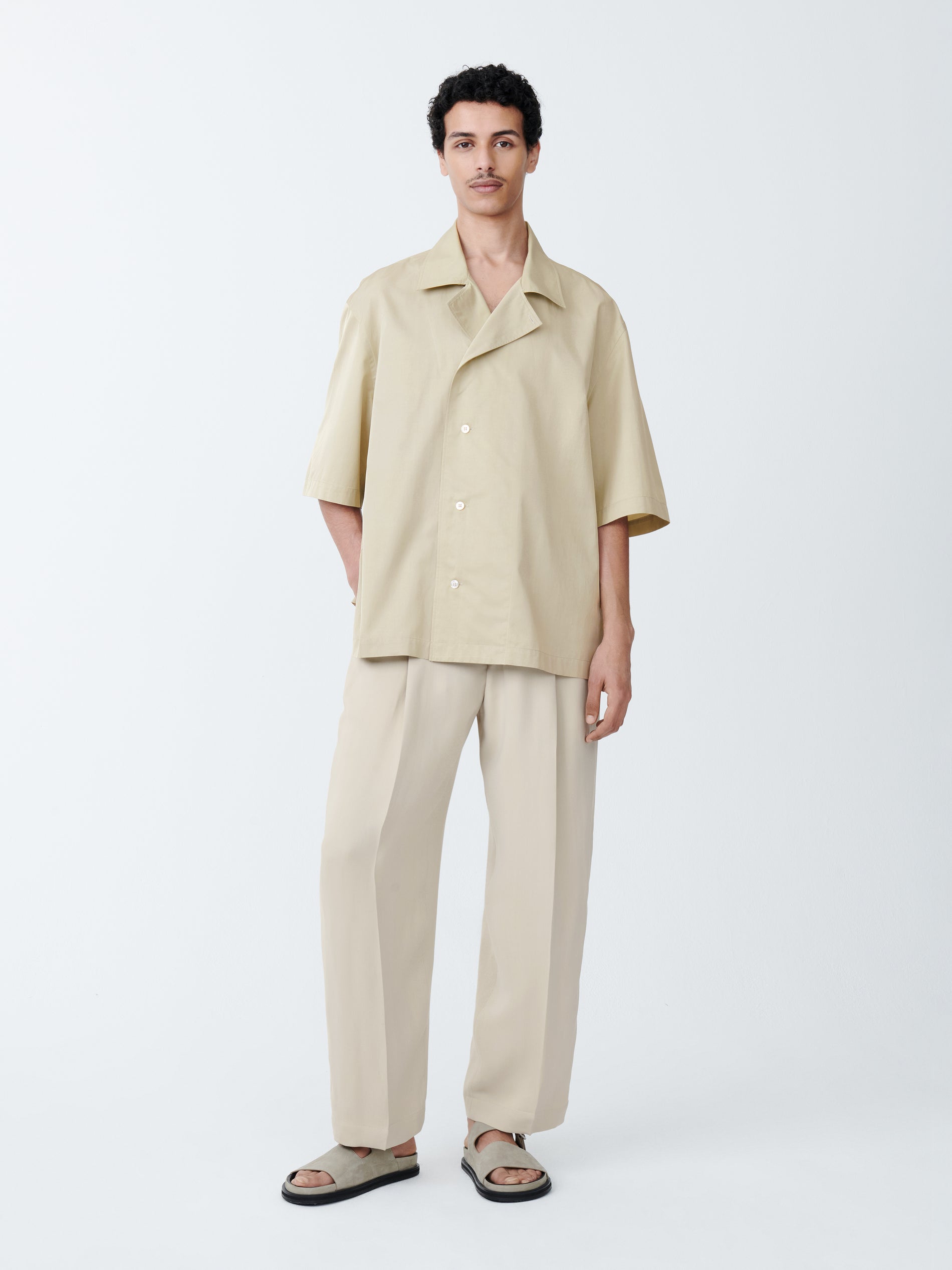 Loca Shirt in Dark Stone - Studio Nicholson