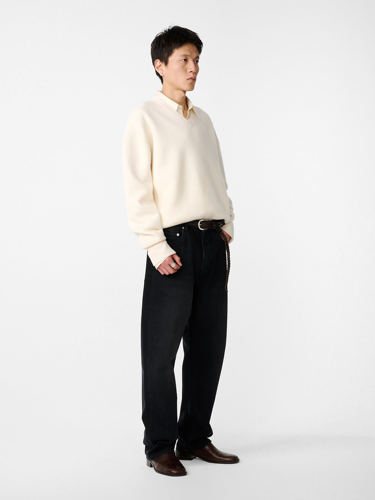 Loch Knit in Parchment - Studio Nicholson