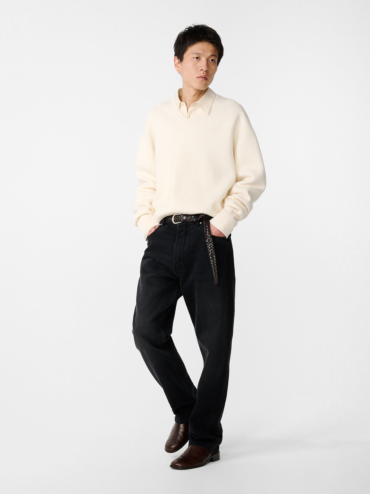 Loch Knit in Parchment - Studio Nicholson
