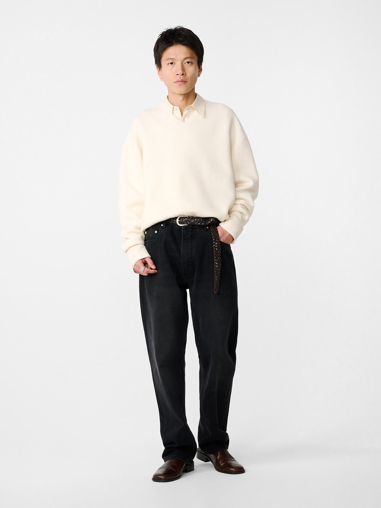 Loch Knit in Parchment - Studio Nicholson