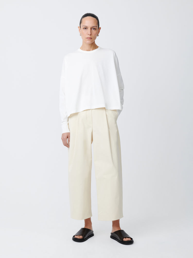 Loop Long Sleeve T-Shirt in Optic White