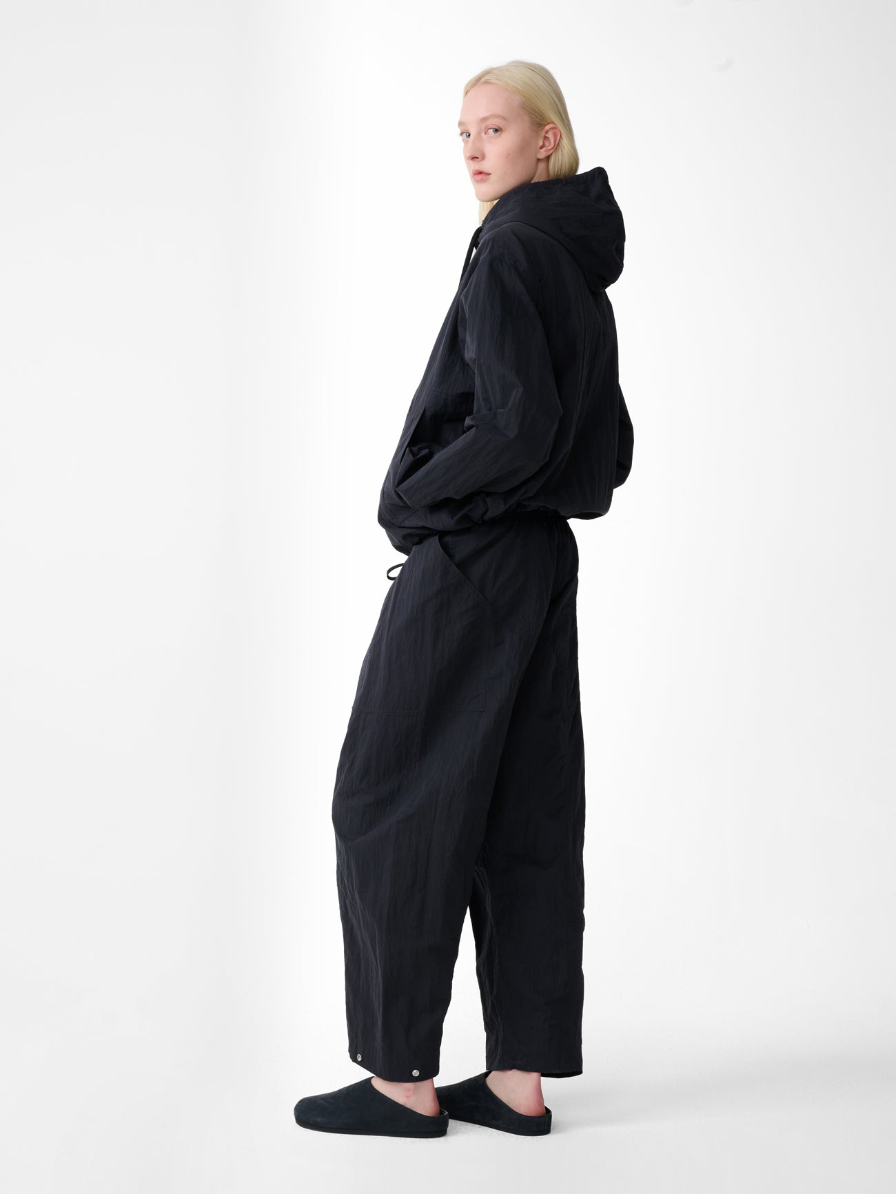 Lorca Drawstring Pant in Black