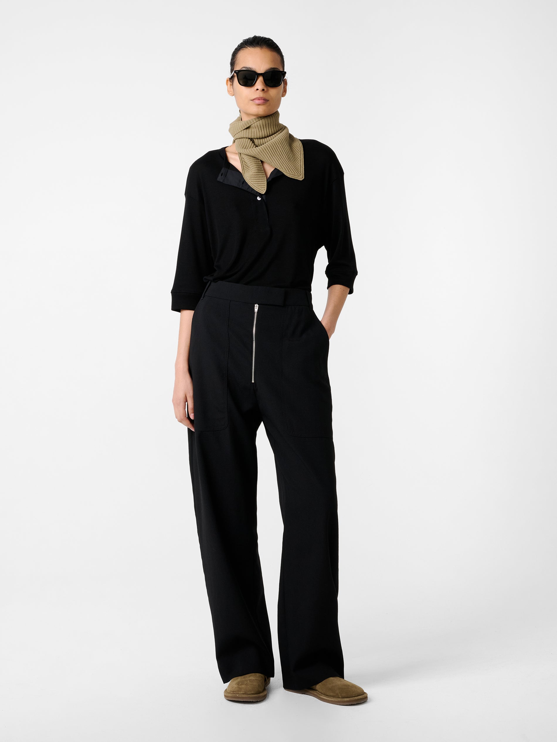 Lorem Jersey in Black - Studio Nicholson