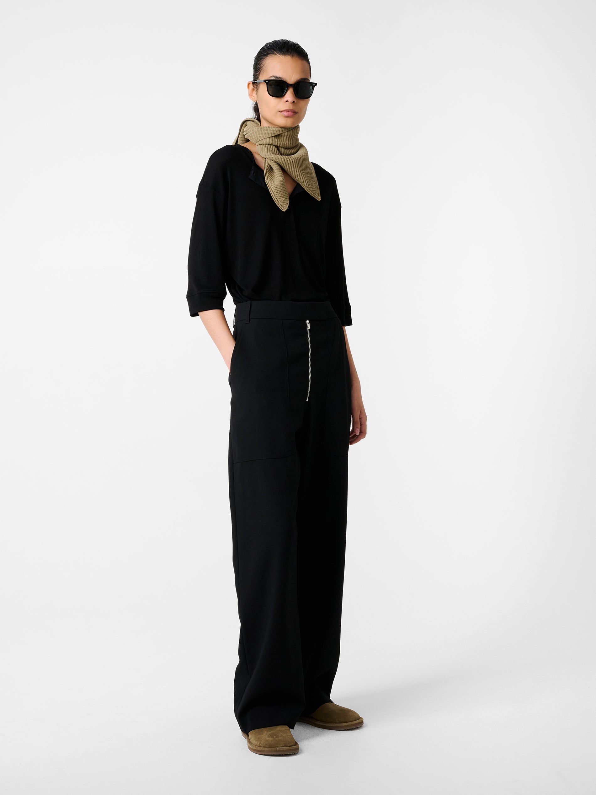 Lorem Jersey in Black - Studio Nicholson