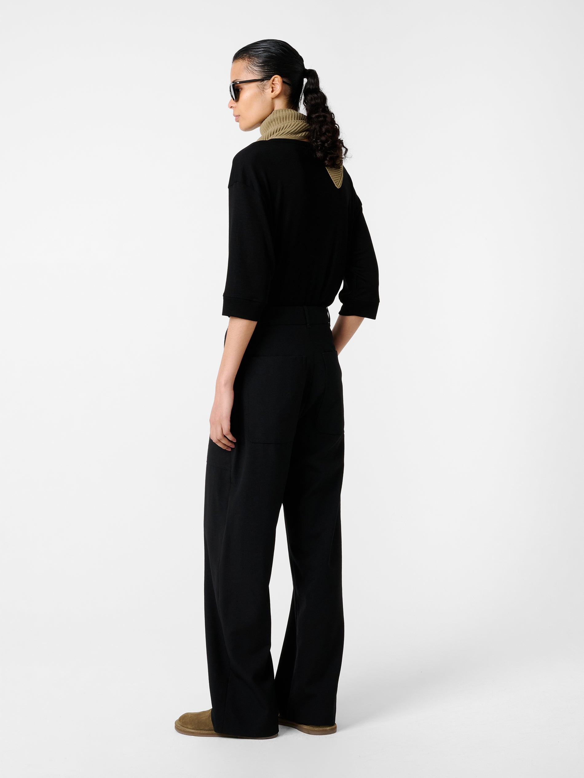 Lorem Jersey in Black - Studio Nicholson
