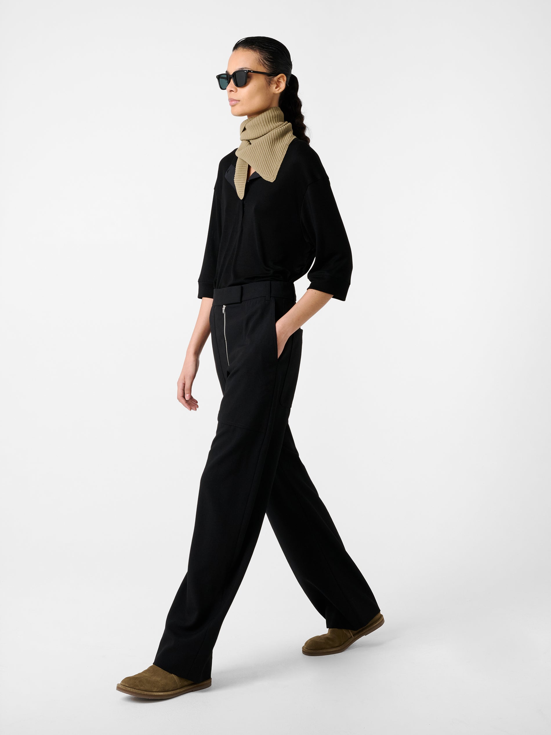 Lorem Jersey in Black - Studio Nicholson