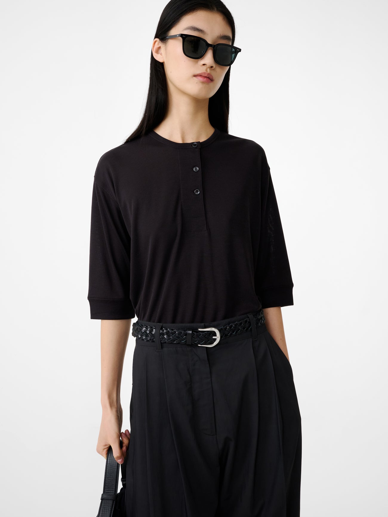 Lorem Jersey in Black Grape - Studio Nicholson