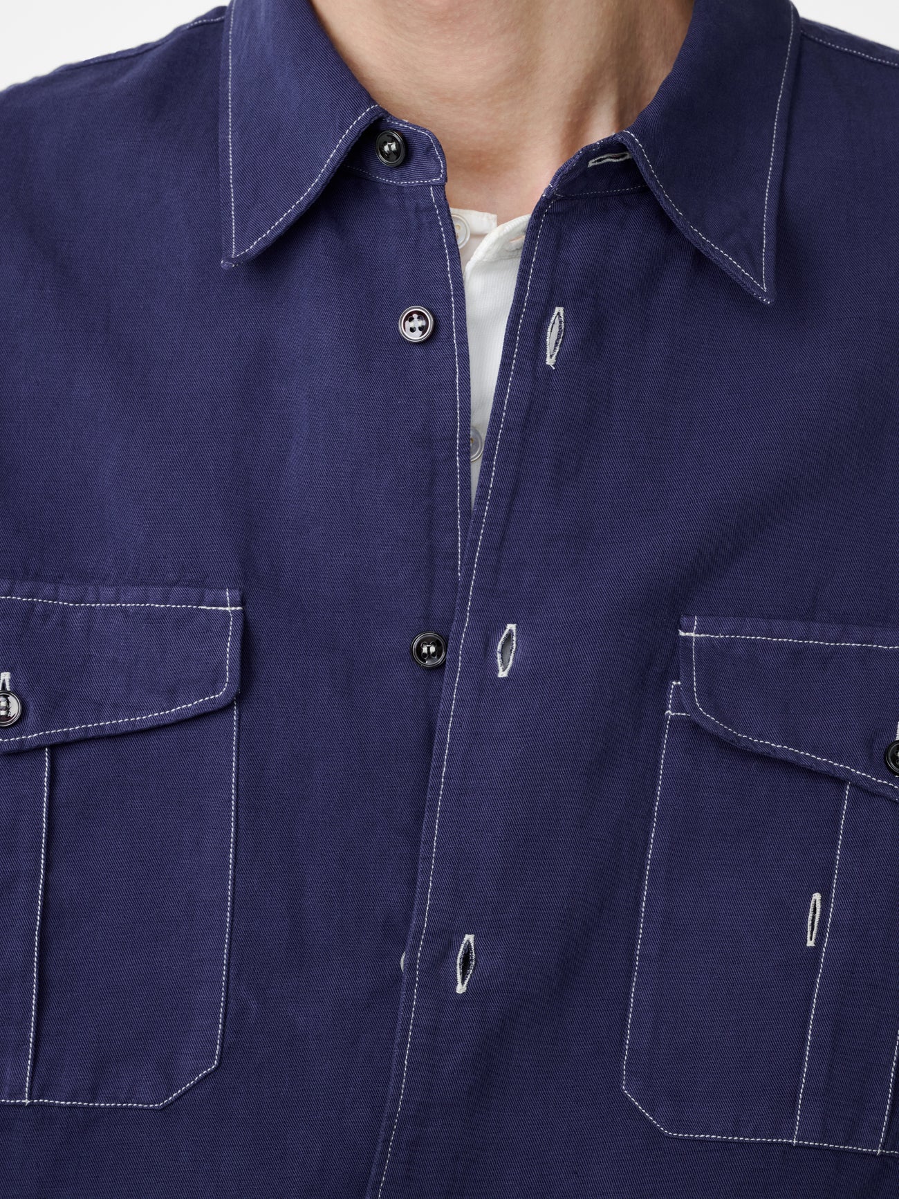 Louro Shirt in Indigo - Studio Nicholson