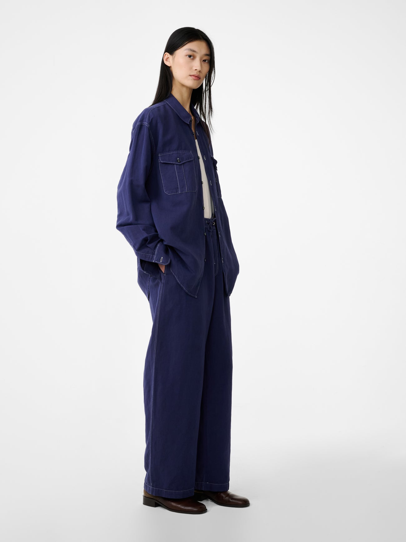 Louro Shirt in Indigo - Studio Nicholson