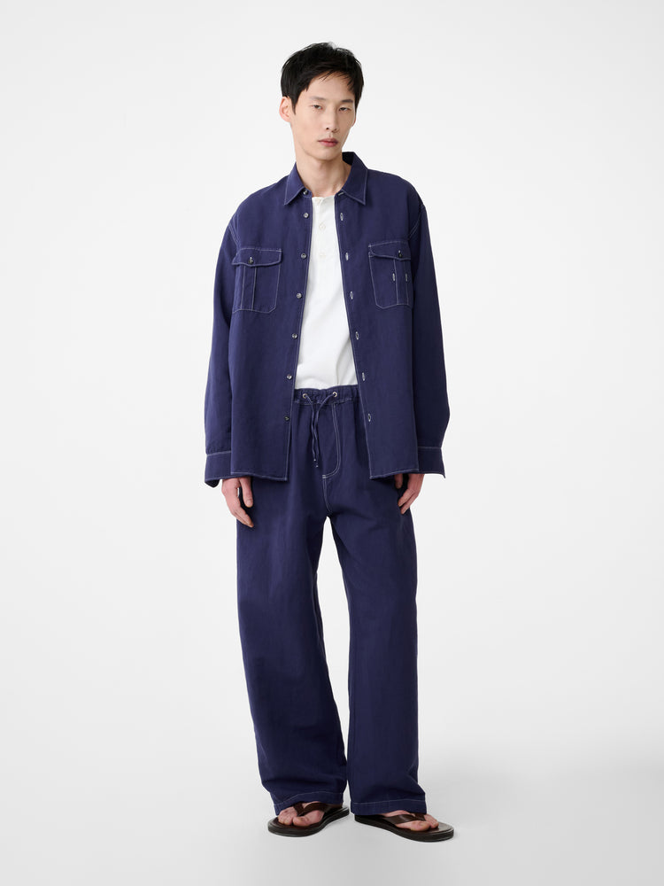 Louro Shirt in Indigo - Studio Nicholson