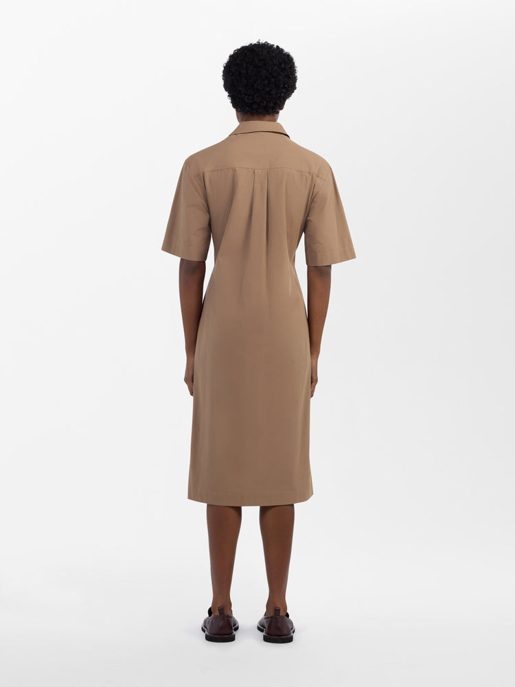 Lugana Dress in Nutmeg