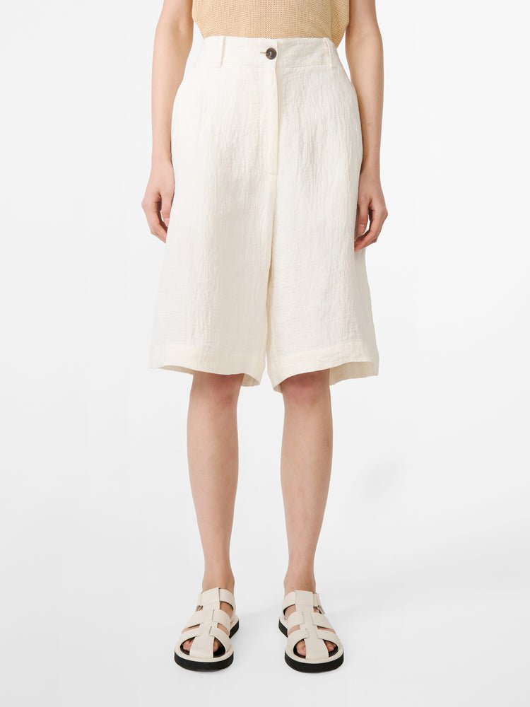 Luna Linen Short in Parchment
